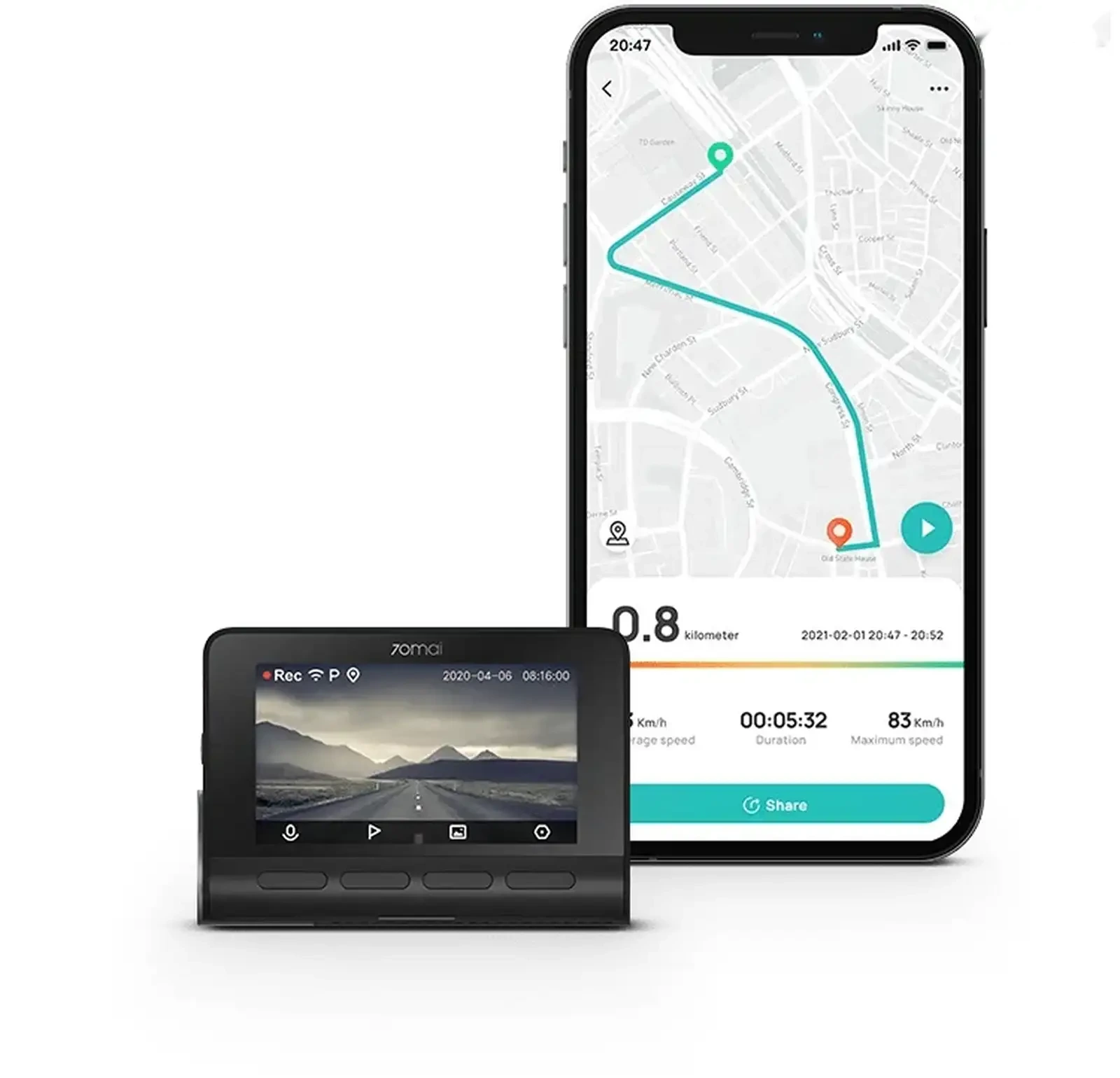 Видеорегистратор Xiaomi 70mai A800S 4K Dash Cam — фото 4