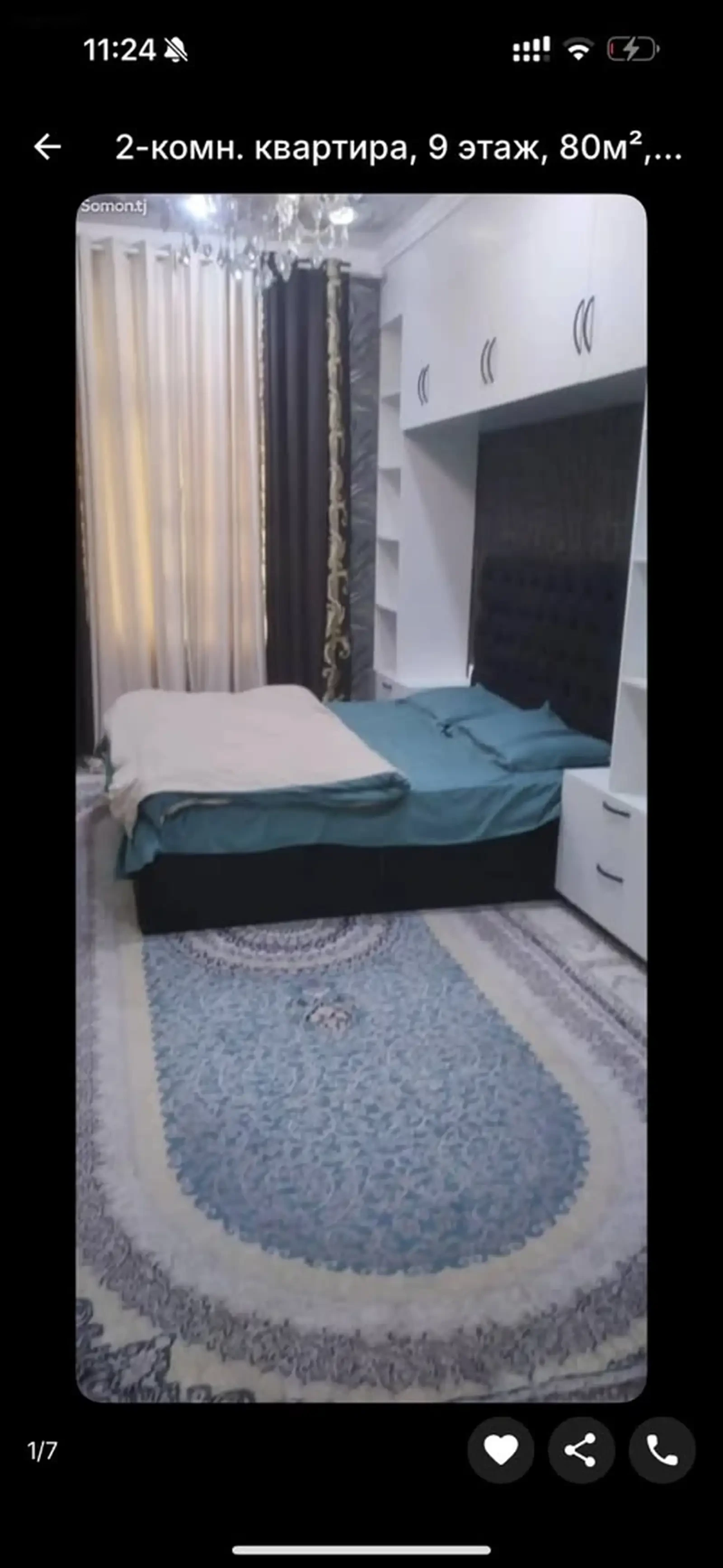 2-комн. квартира, 9 этаж, 80м², Фирдавси — фото 2