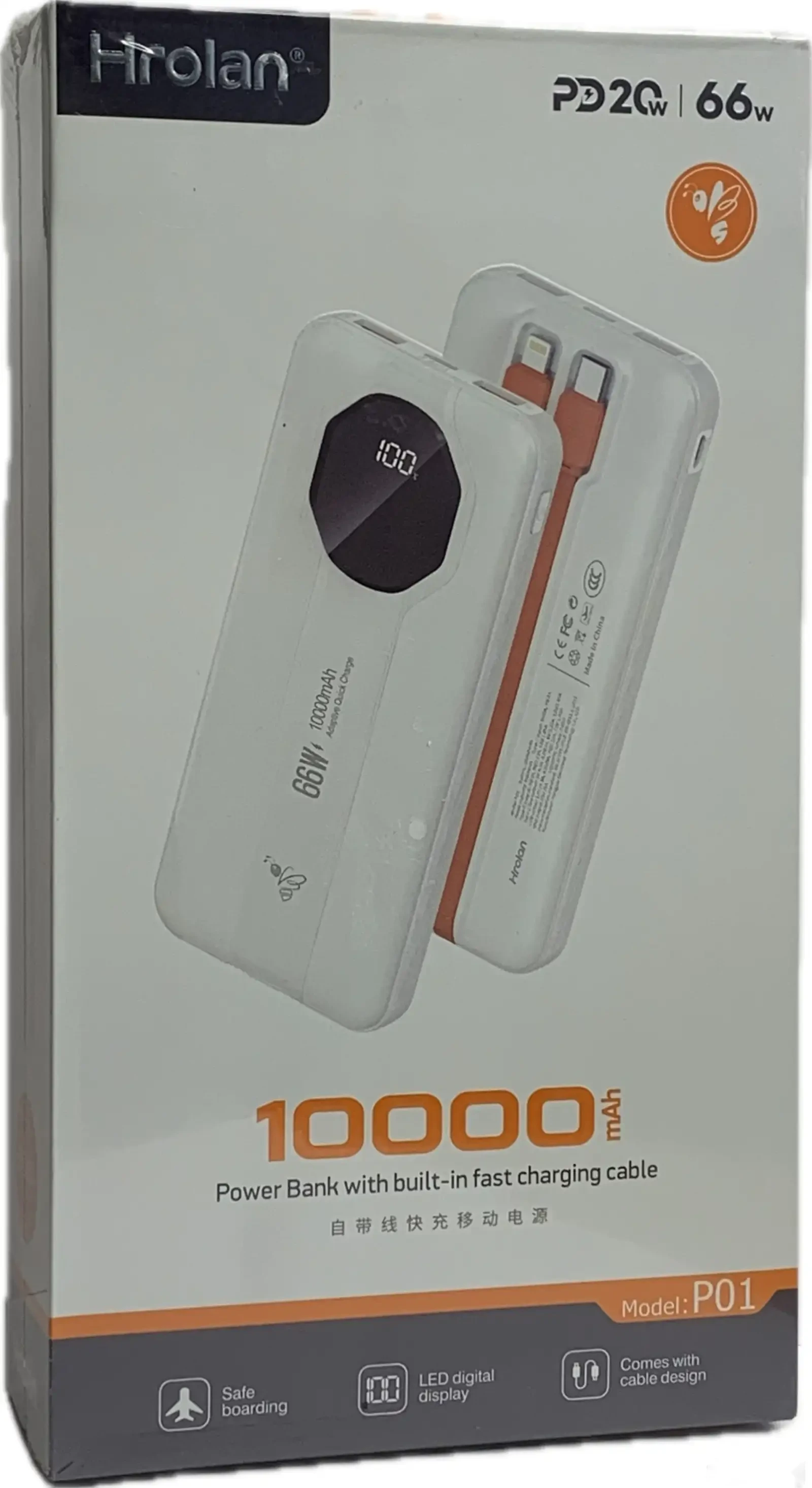 Внешний аккумулятор Hrolan P01 10000mAh — фото 3