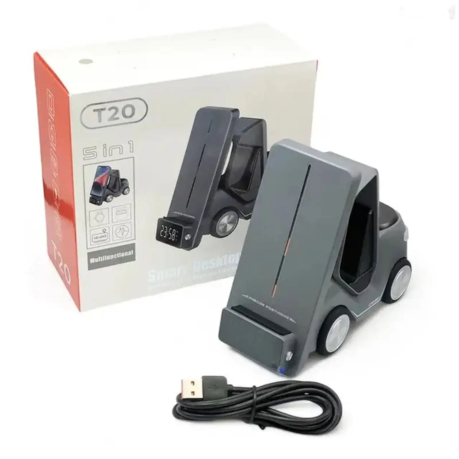 Беспроводная зарядная станция 5в1 Smart Desktop Loader T20 15W — фото 4