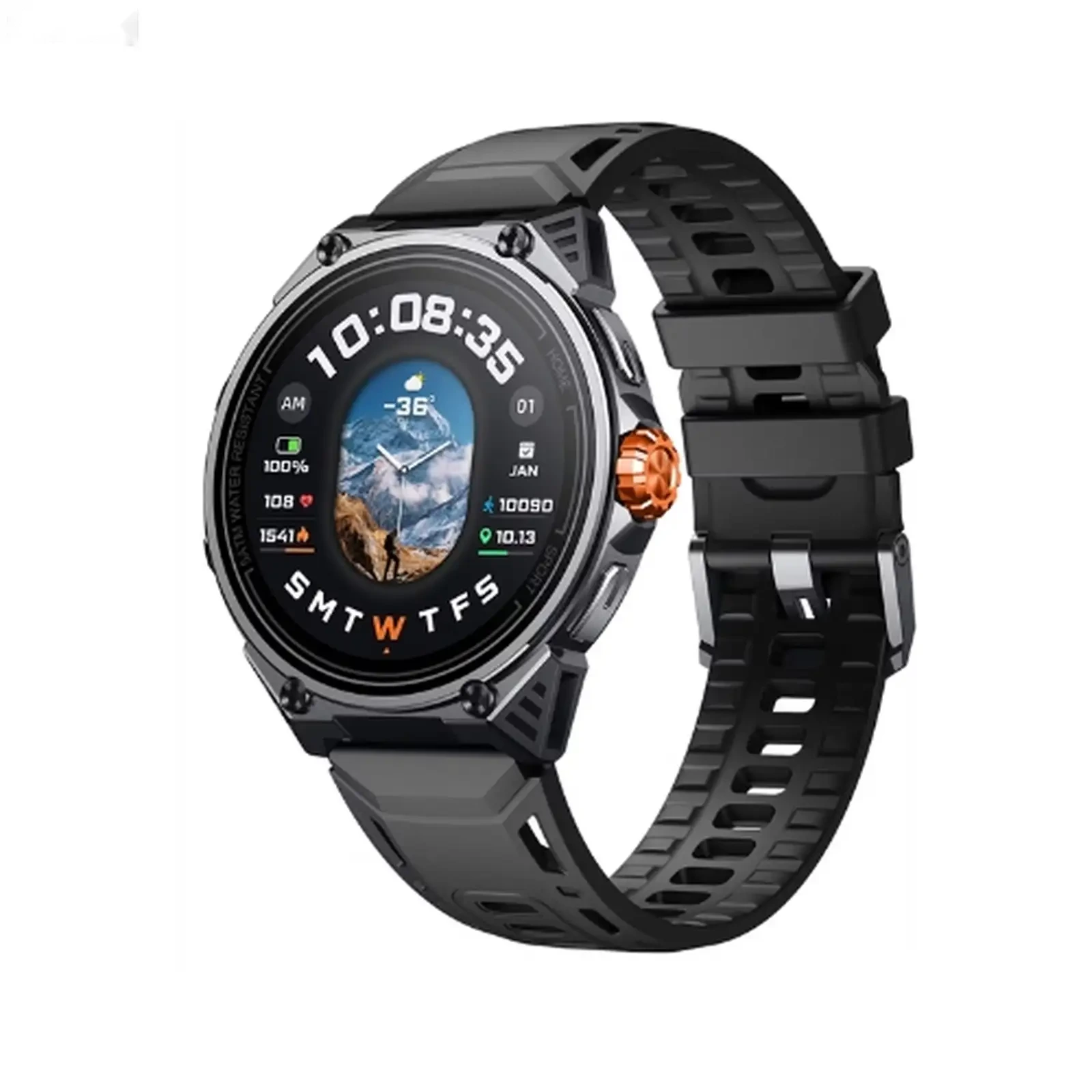 Умные часы Powerology Alfa Urban Sports GPS SmartWatch черный — фото 2