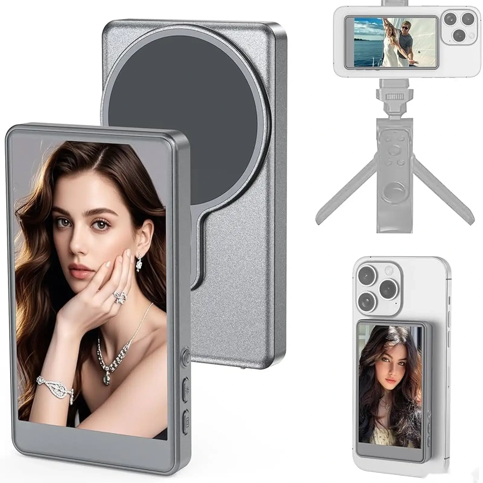 Монитор экрана телефона Magnetic Selfie Screen для iPhone 1800mah — фото 2