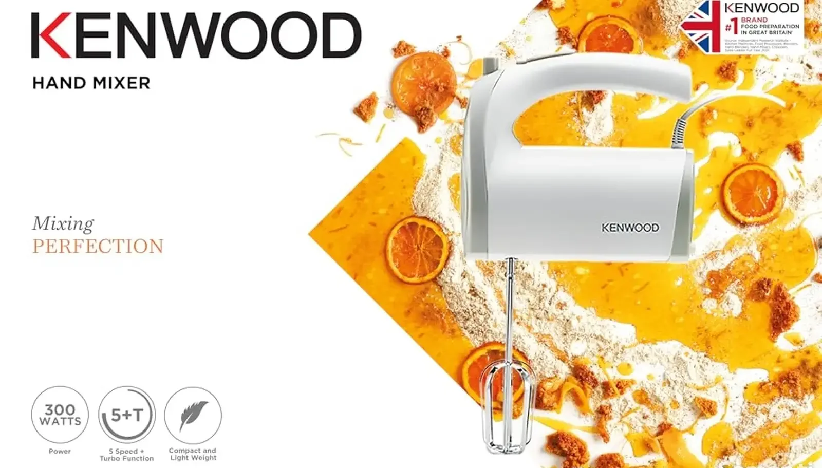 Миксер ручной Kenwood HMP20