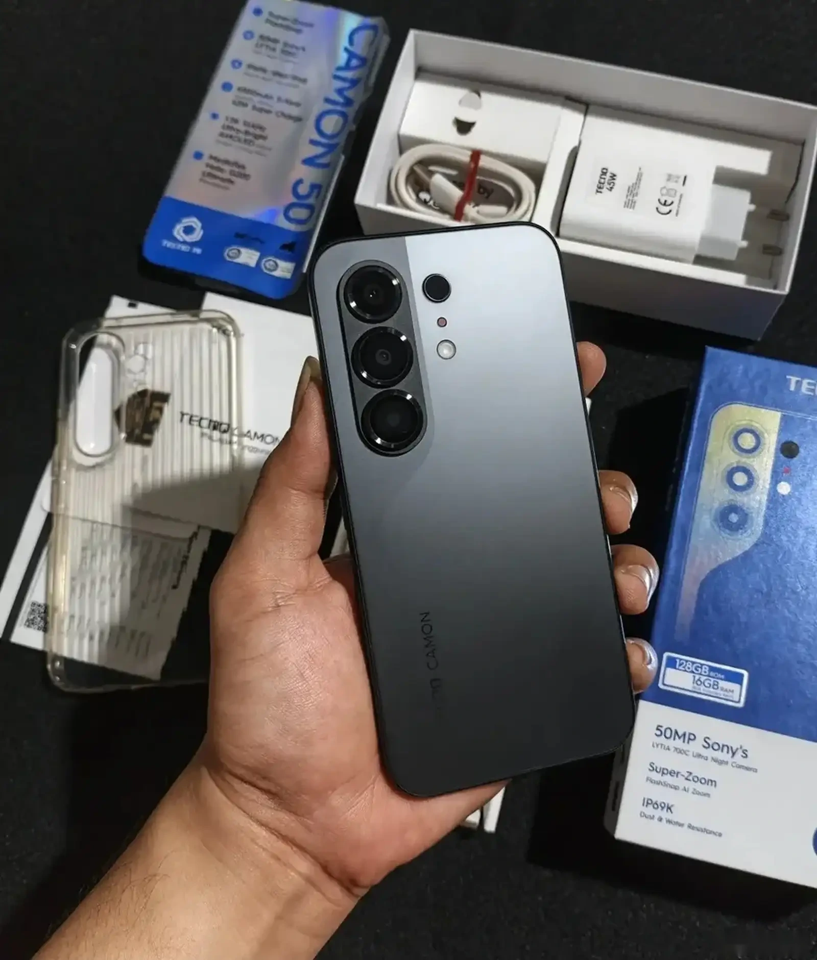 Tecno Camon 50 8+8/256Gb Green 6500Мач — фото 2