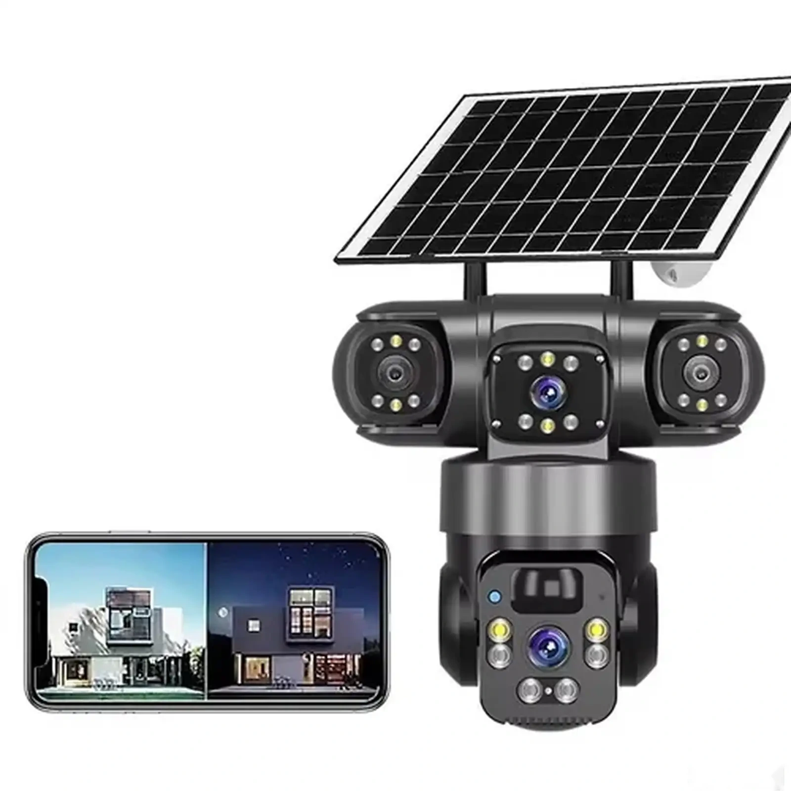 Камера видеонаблюдения PTZ H36-3-G, уличная,8000mAh, ZOOM10X, HD/UHD, 3х4Мп, 4G — фото 6