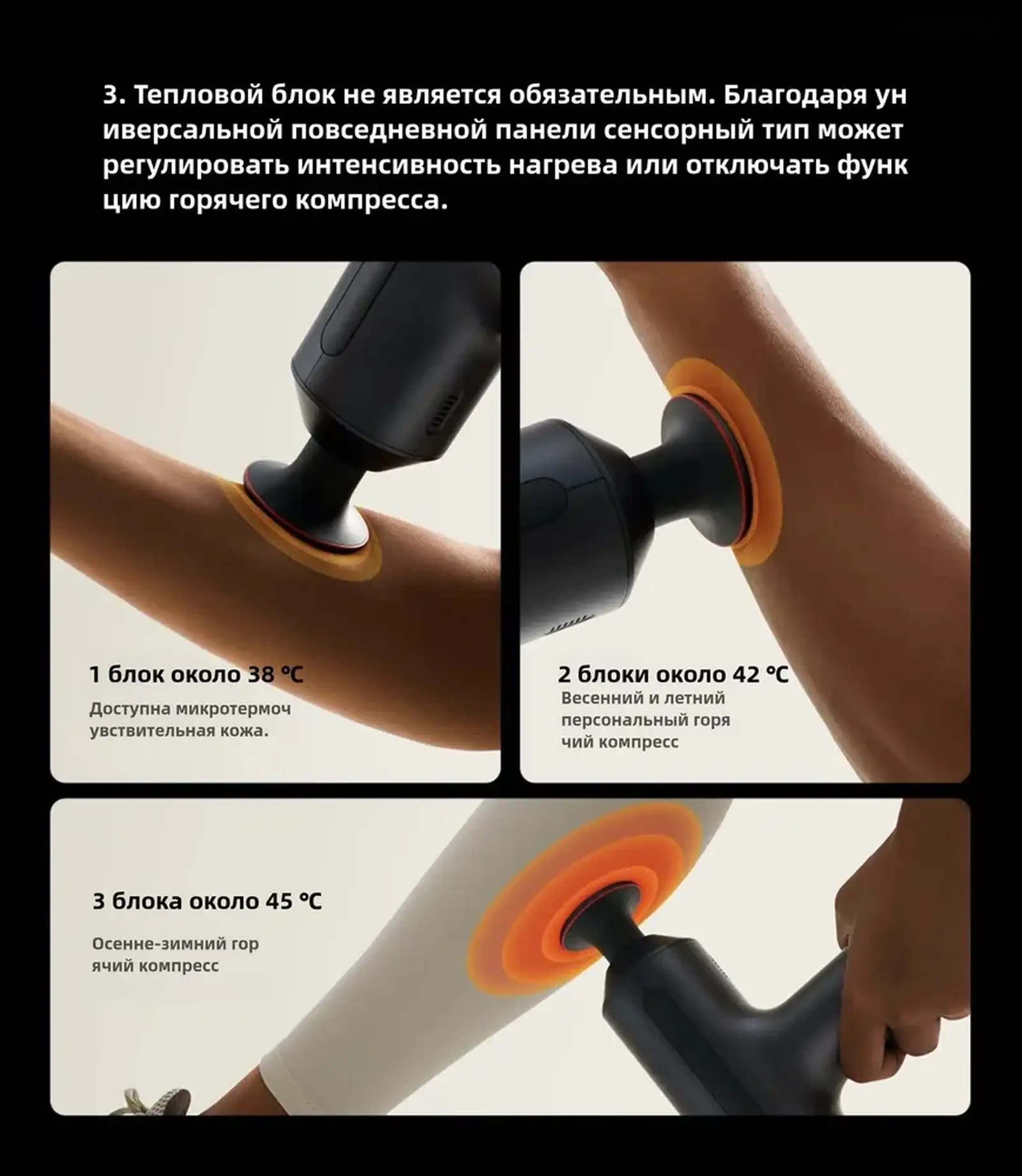 Массажёр Mijia Smart Fascial Gun H3