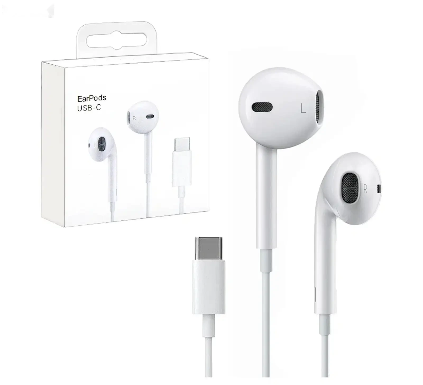Проводные наушники Apple Earpods Type-C MTY3ZM/A premium — фото 2