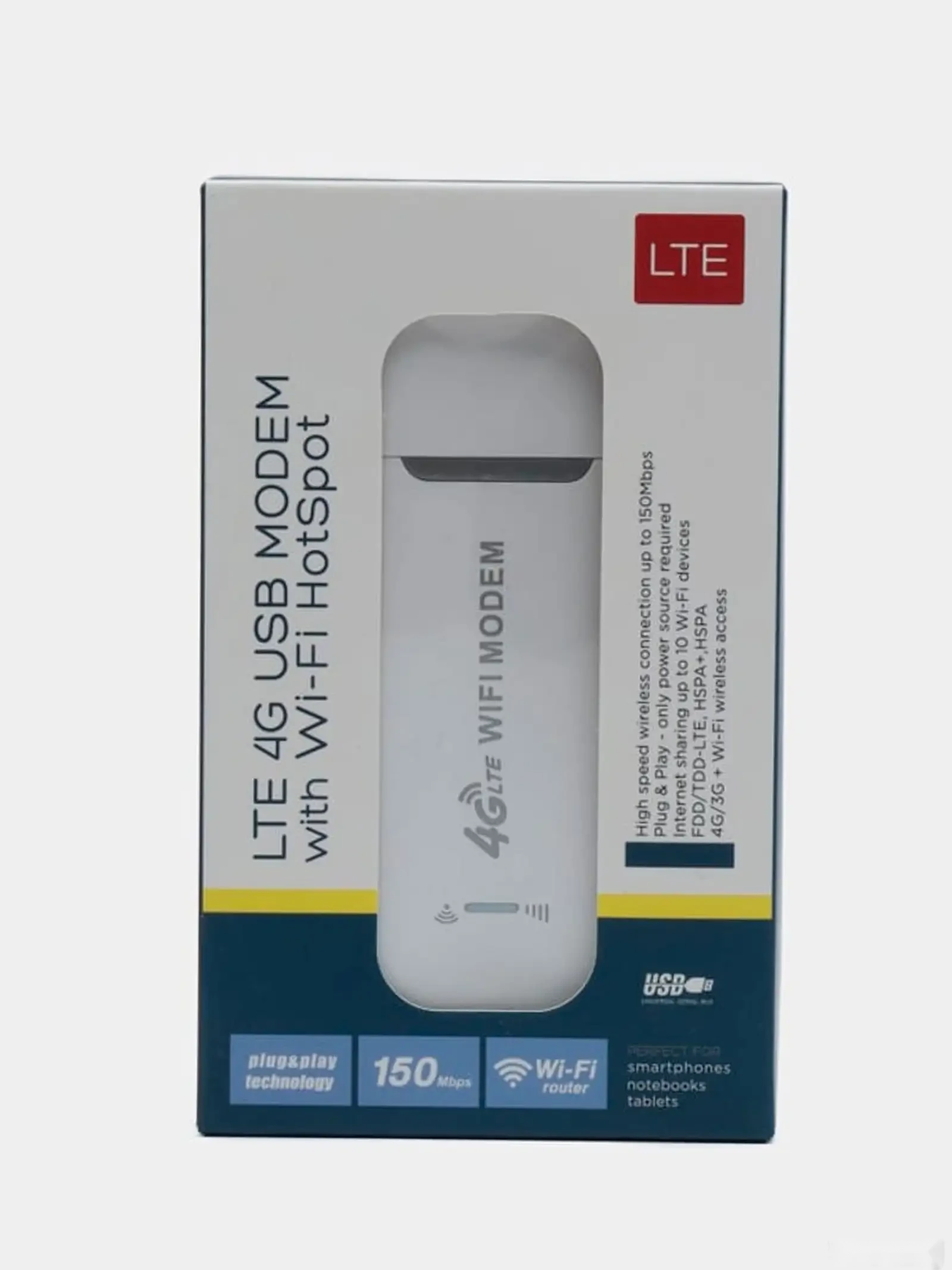 USB модем с SIM-картой и точкой доступа Wi-Fi 4G LTE — фото 4