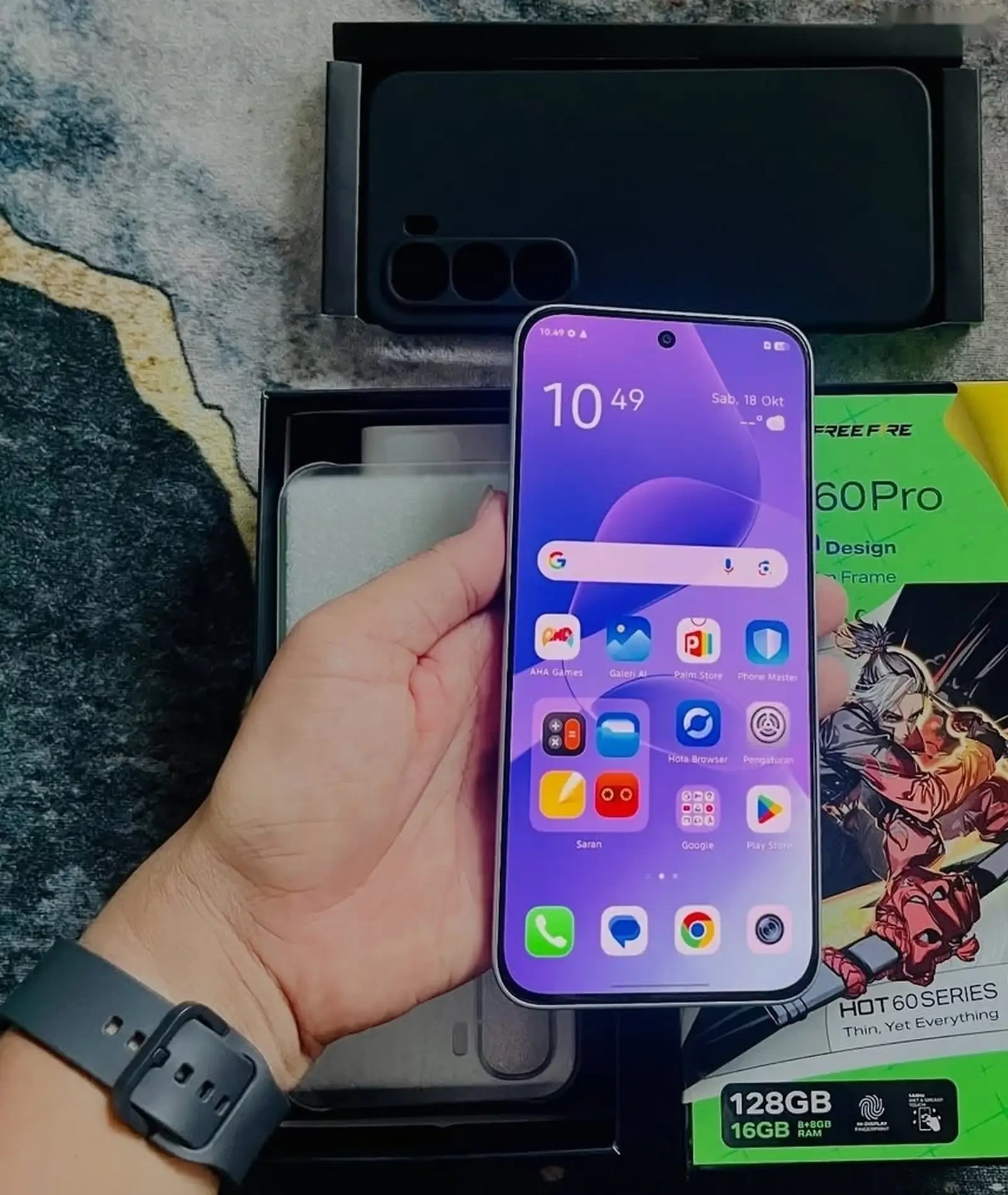 Infinix Hot 60pro 16/256Gb titanium — фото 5