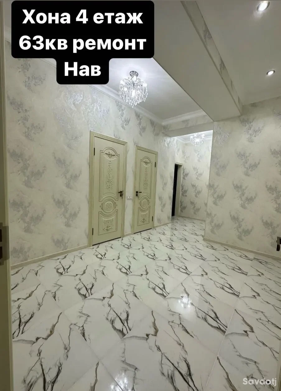 1-к квартира, 4 этаж, 60 м², н. Сино маҳалаи 82