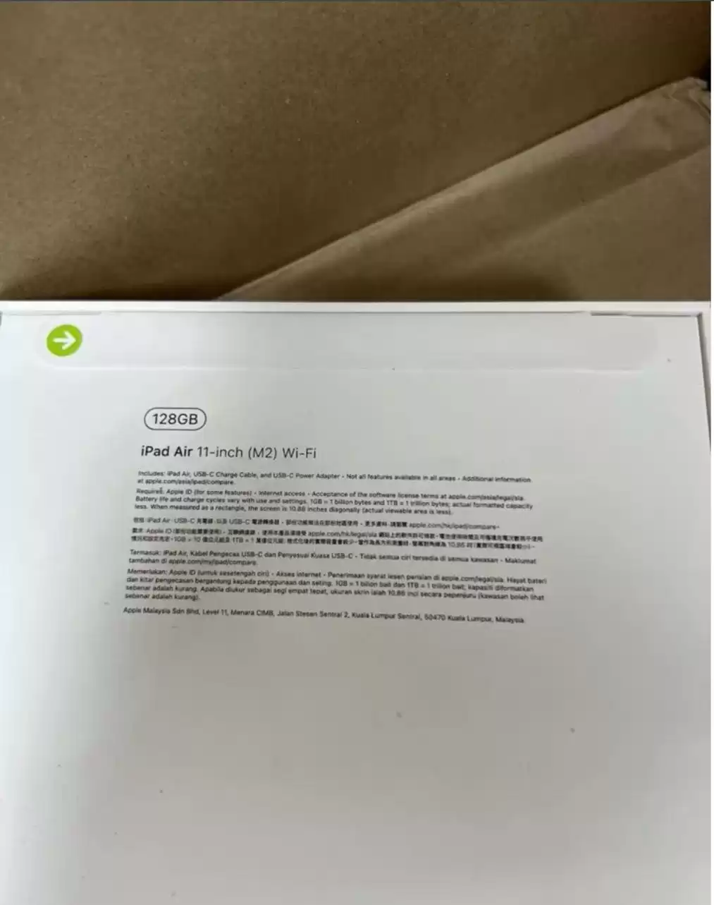 Ipad Air 11 M2 128GB 