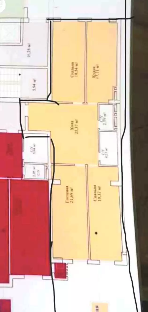 3-к квартира, 10 этаж, 111 м², Исмоили Сомони