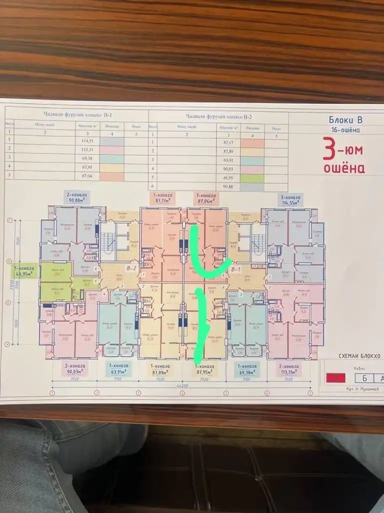 2-к квартира, 3 этаж, 87 м², опера балет куруши кабир