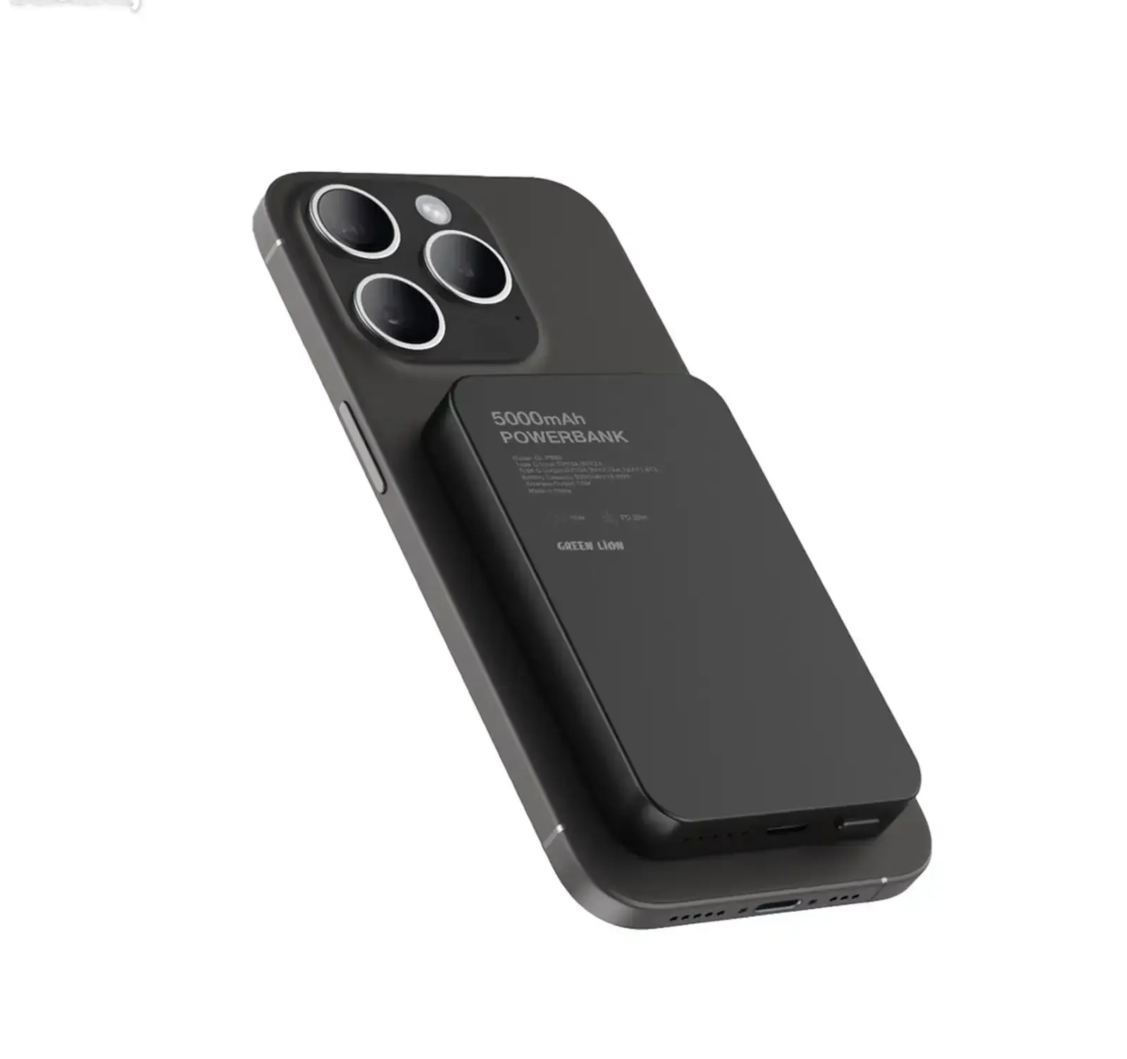 Внешний аккумулятор Green Lion GL-MAG 5 5000mAh Powerbank PD20W черный