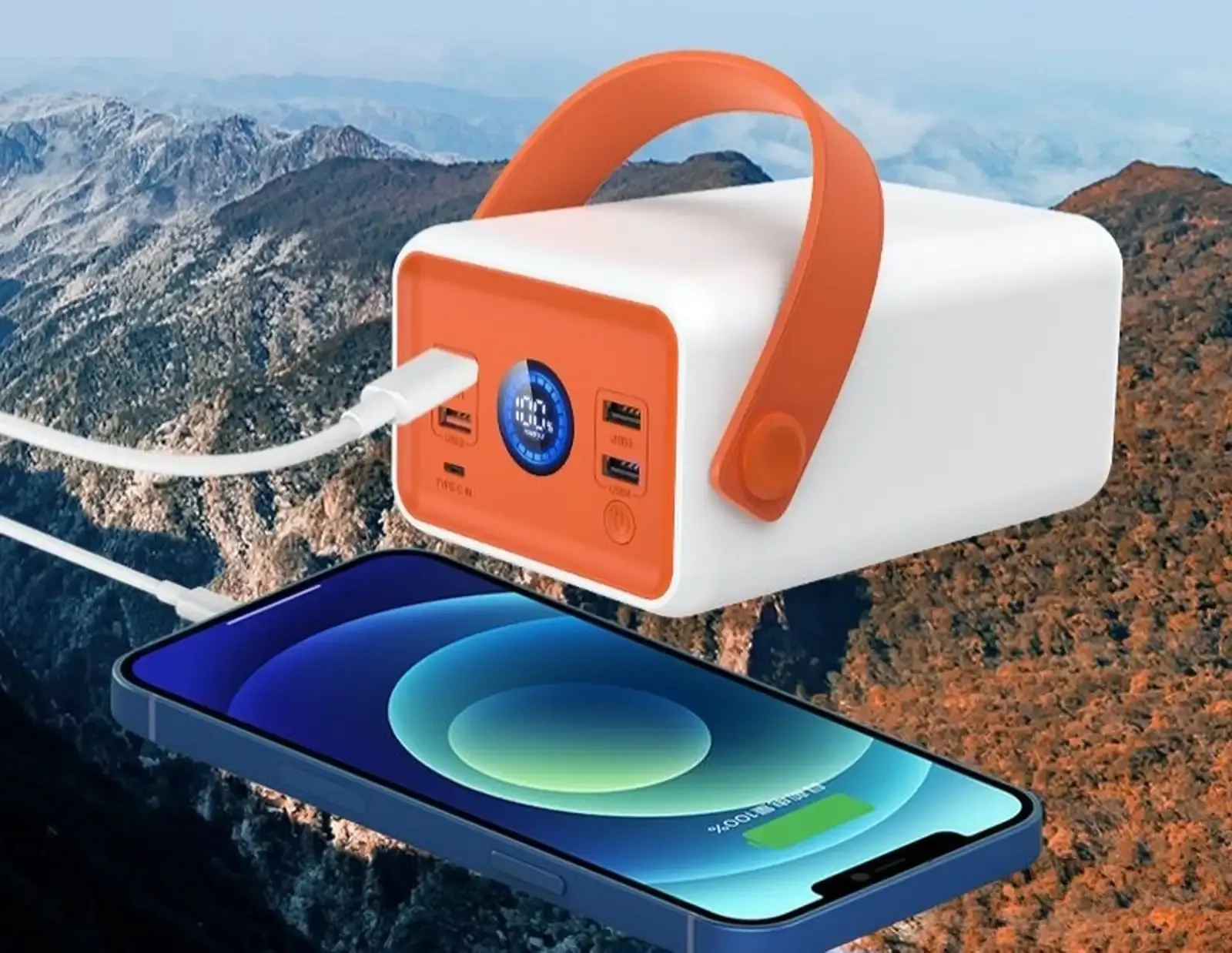 Внешний аккумулятор повербанк 100000mAh Kezhi