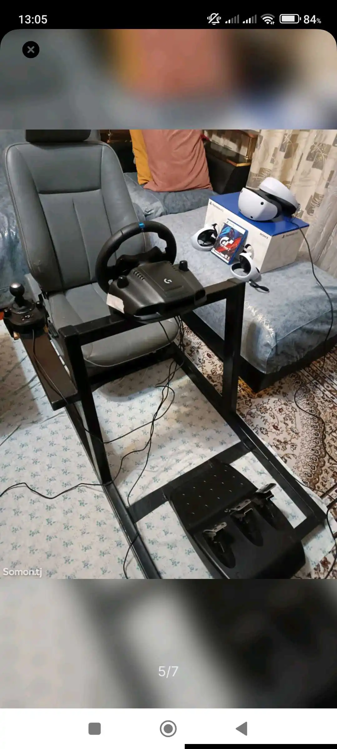 Кокпит+ Logitech g29+Shifter+PSVR2+GT7