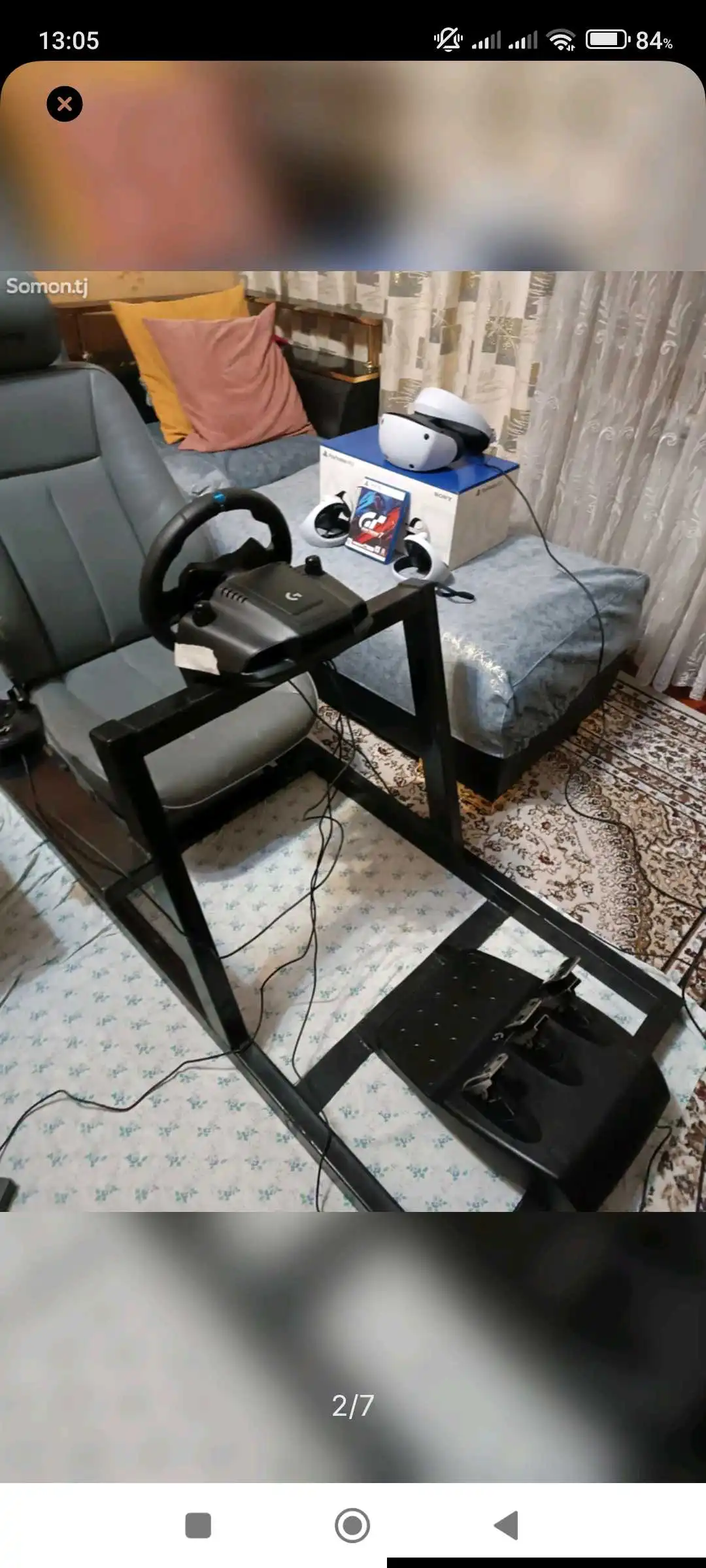 Кокпит+ Logitech g29+Shifter+PSVR2+GT7