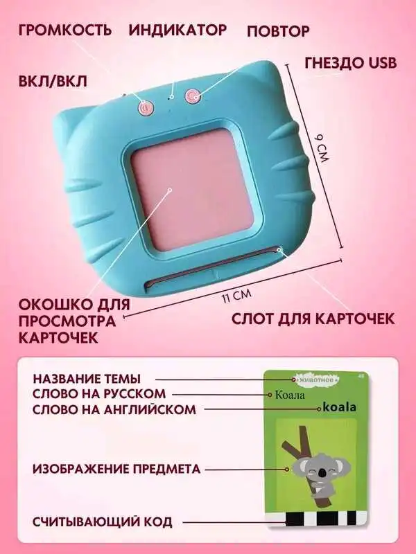 Развивающий детский планшет для изучение русско -