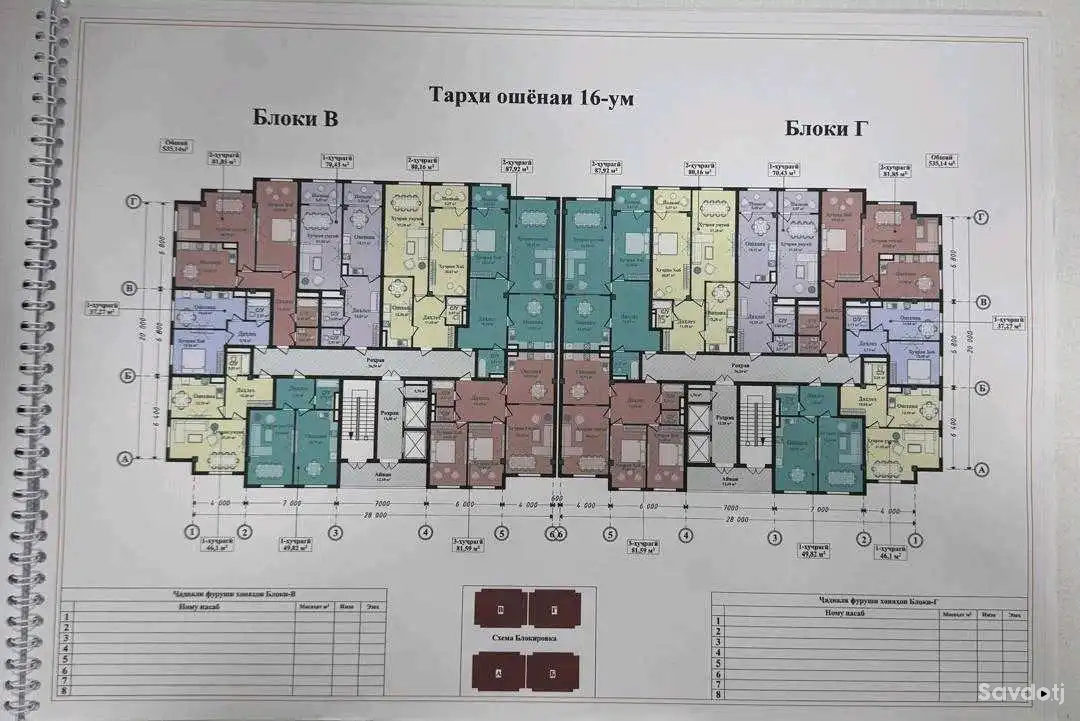 3-к квартира, 11 этаж, 81 м², Рудаки