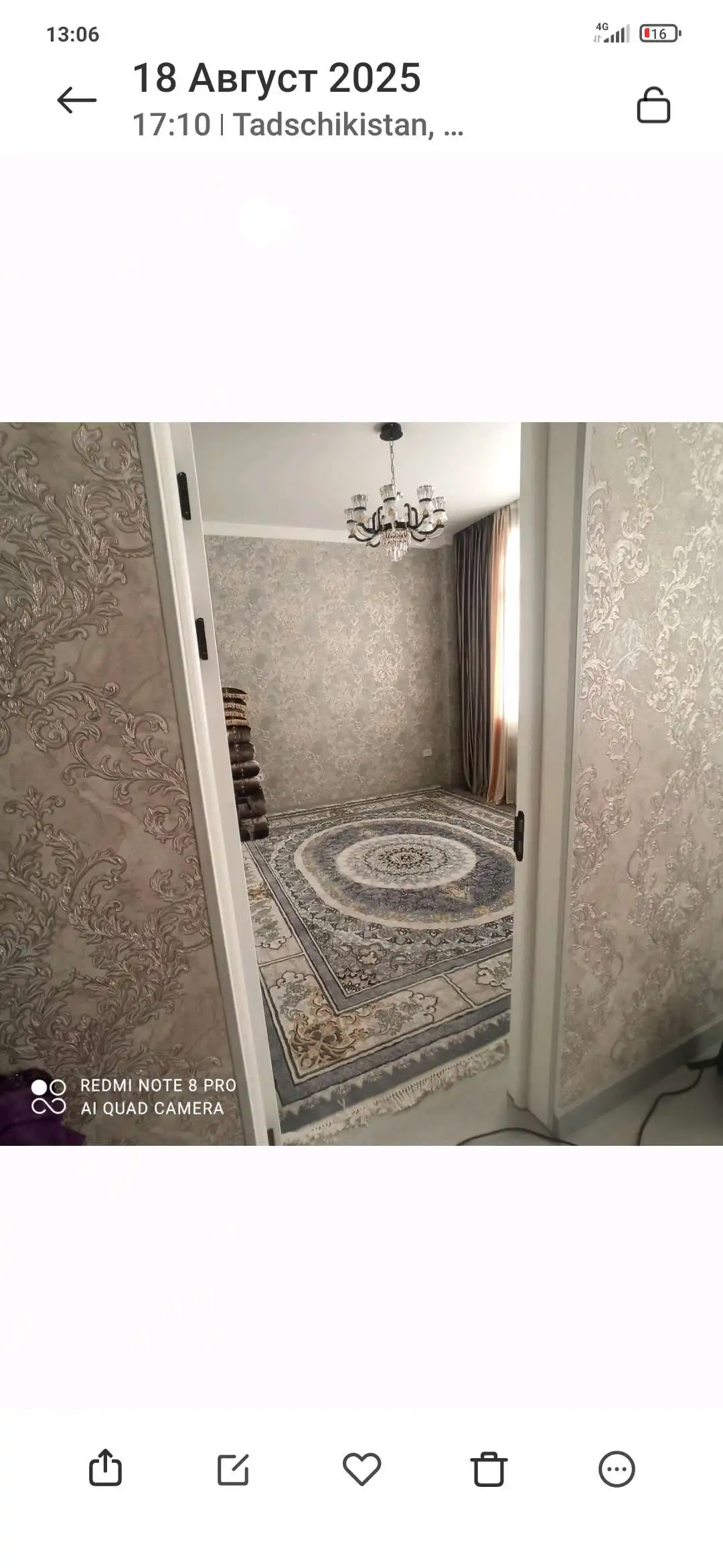 3-к квартира, 5 этаж, 60 м², исмоили сомони