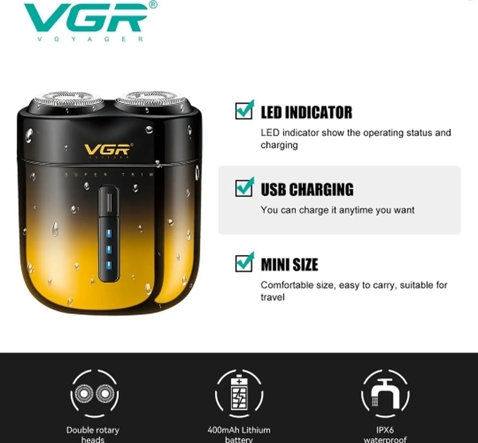 Триммер шевер VGR-V348