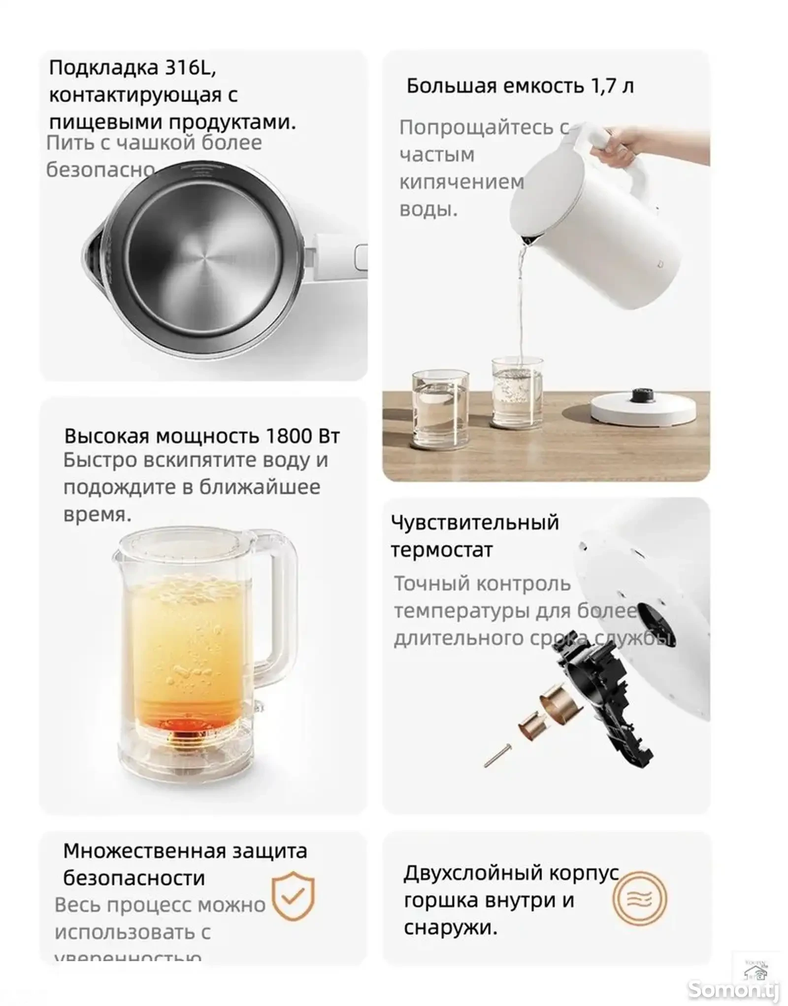 Чайник Xiaomi Mijia Electric Kettle 3