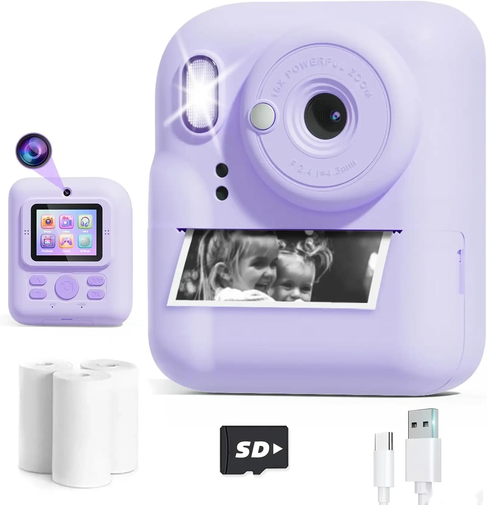 Детский фотоаппарат Digital Mini Camera розовый — фото 3