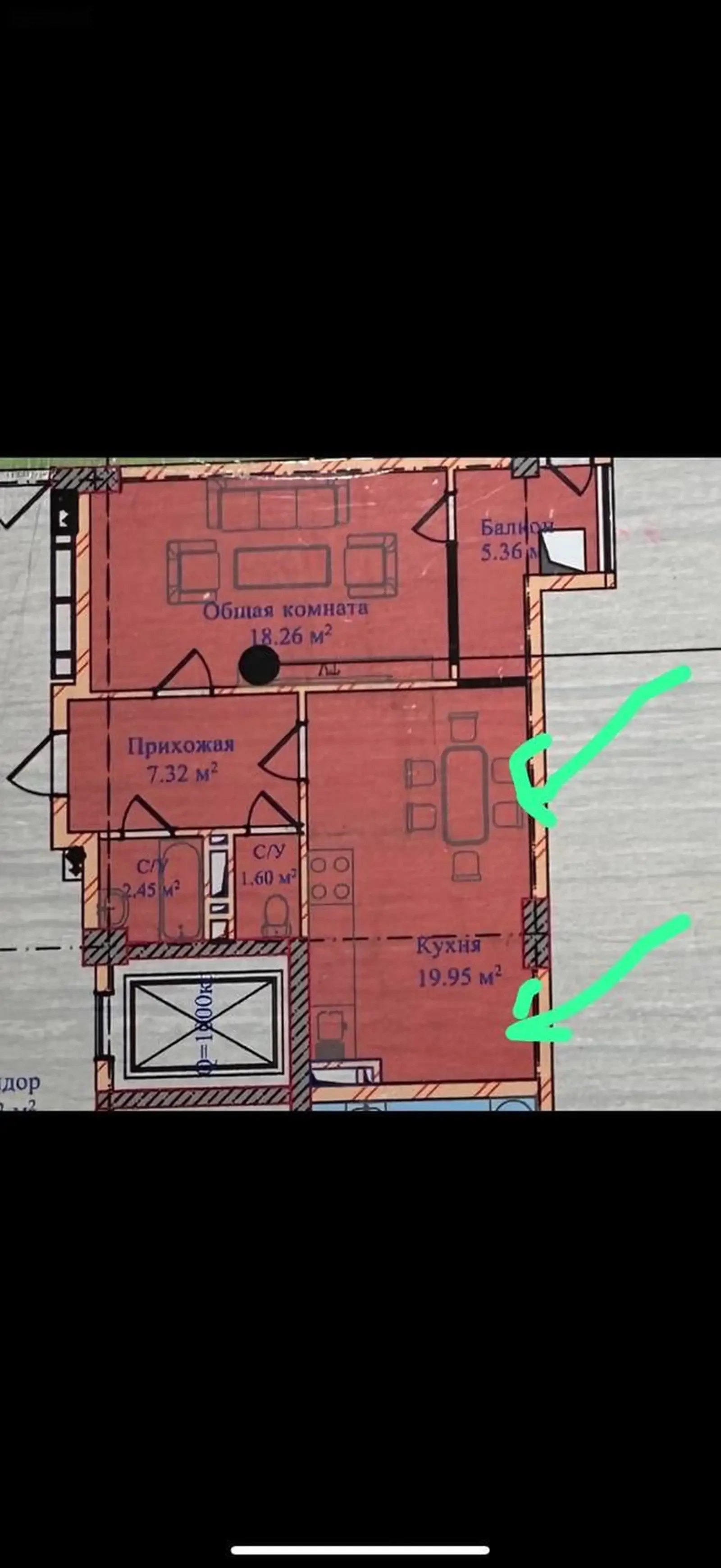 2-комн. квартира, 12 этаж, 56 м², Шохмансур, Танк, Бурчи Истиклол — фото 8
