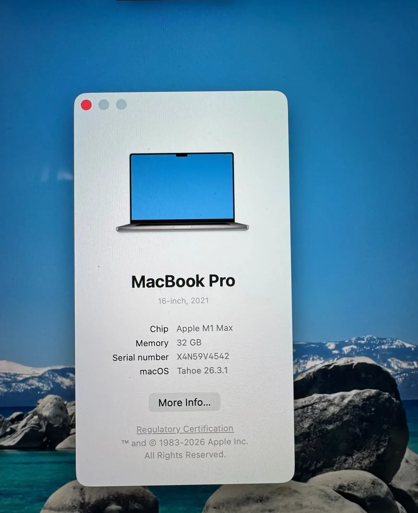 Ноутбук MacBook Pro 16 2021 M1 MAX