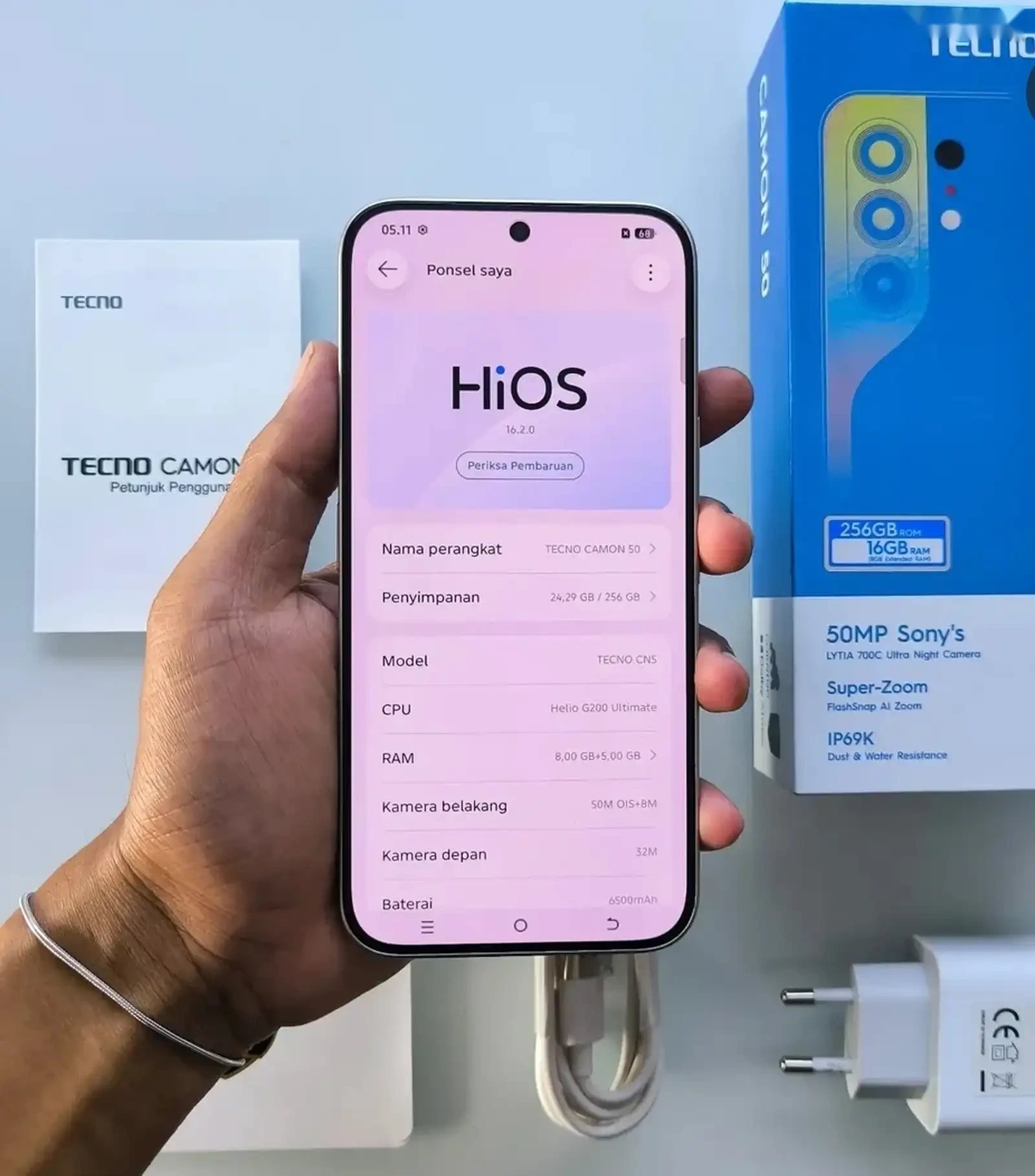 Tecno Camon 50 8+8/256Gb Green 6500Мач — фото 4