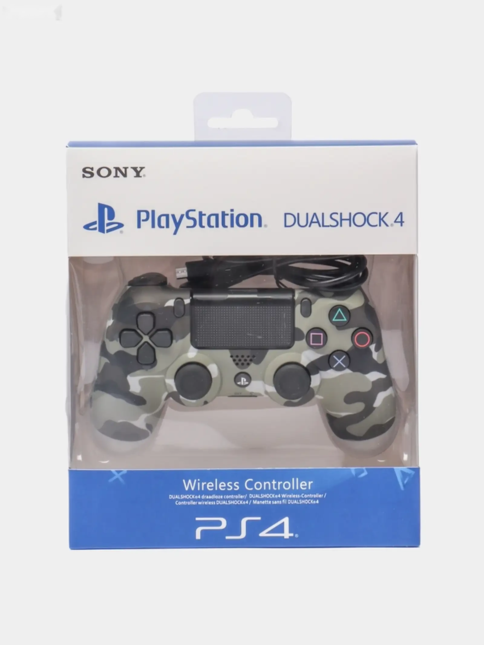 Геймпад джойстик Sony DualShock 4 для PS4 хаки и серый — фото 5