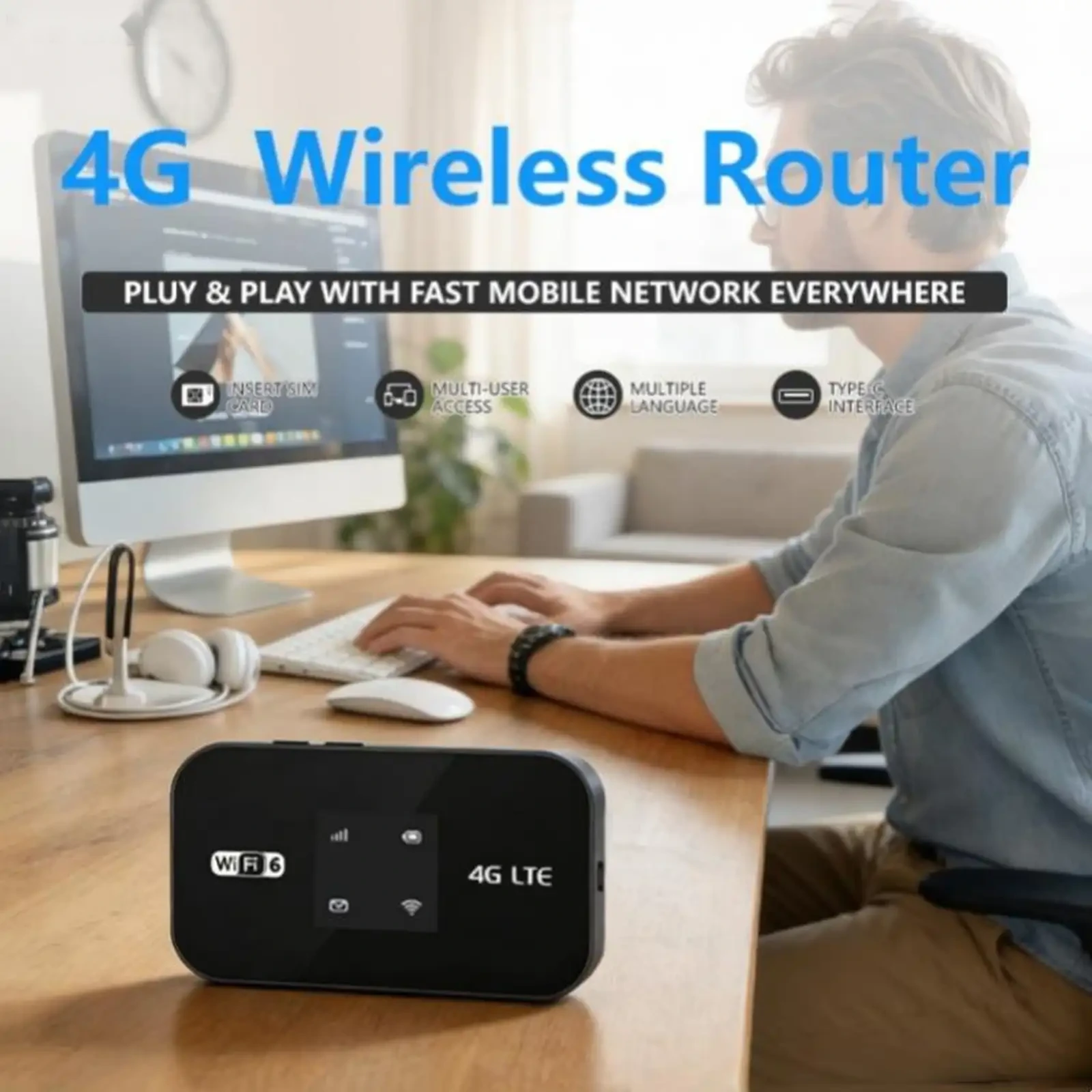 Портативный 4G Wi-Fi роутер MF 967-P — фото 2