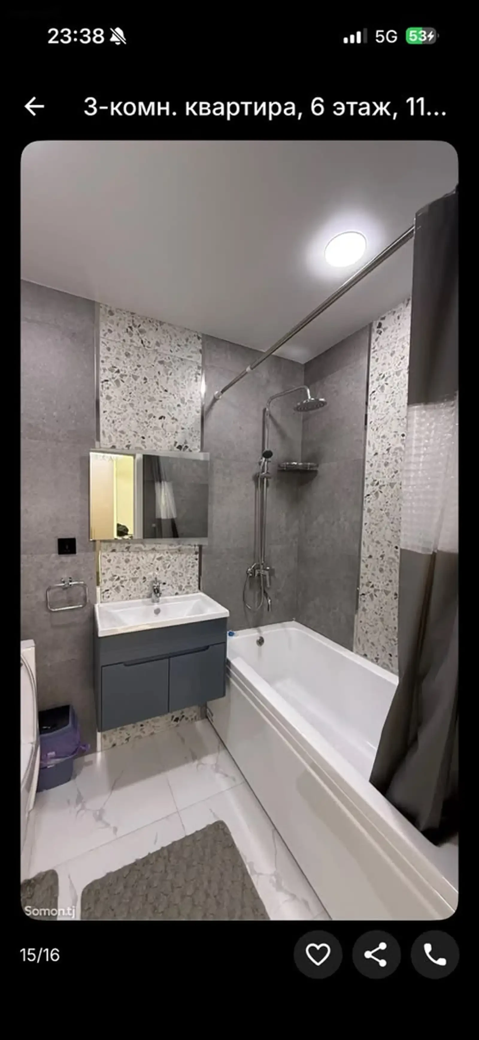 3-комн. квартира, 6 этаж, 117м², сомони — фото 5