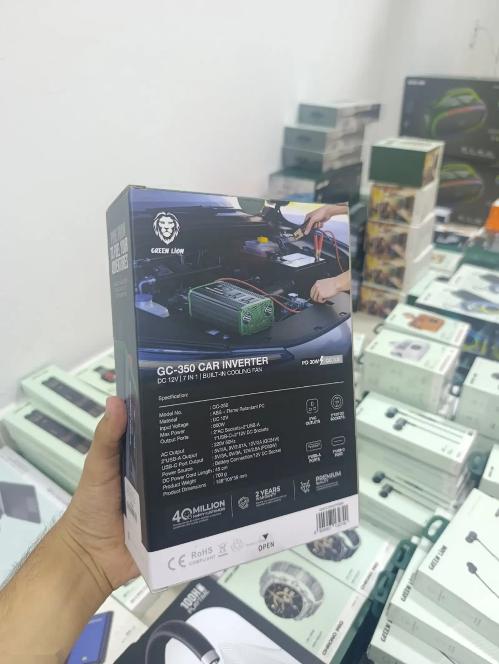 Автомобильный инвертор Green Lion Gc 350 car inverter — фото 2