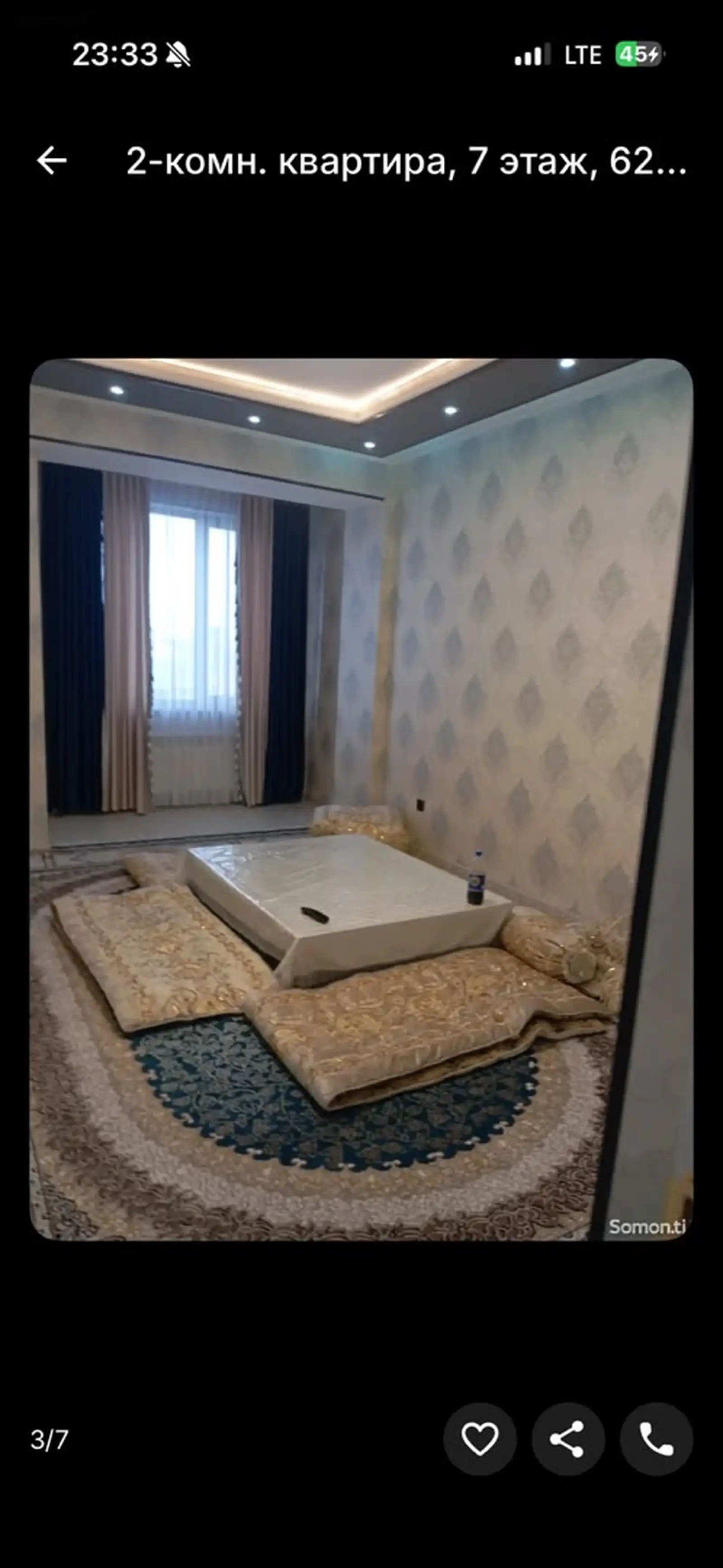 2-комн. квартира, 7 этаж, 62м², сомони — фото 5