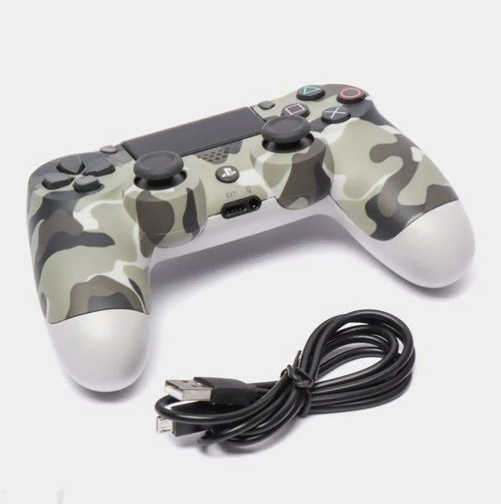 Геймпад Sony DualShock 4 для PS4 хаки серый — фото 2
