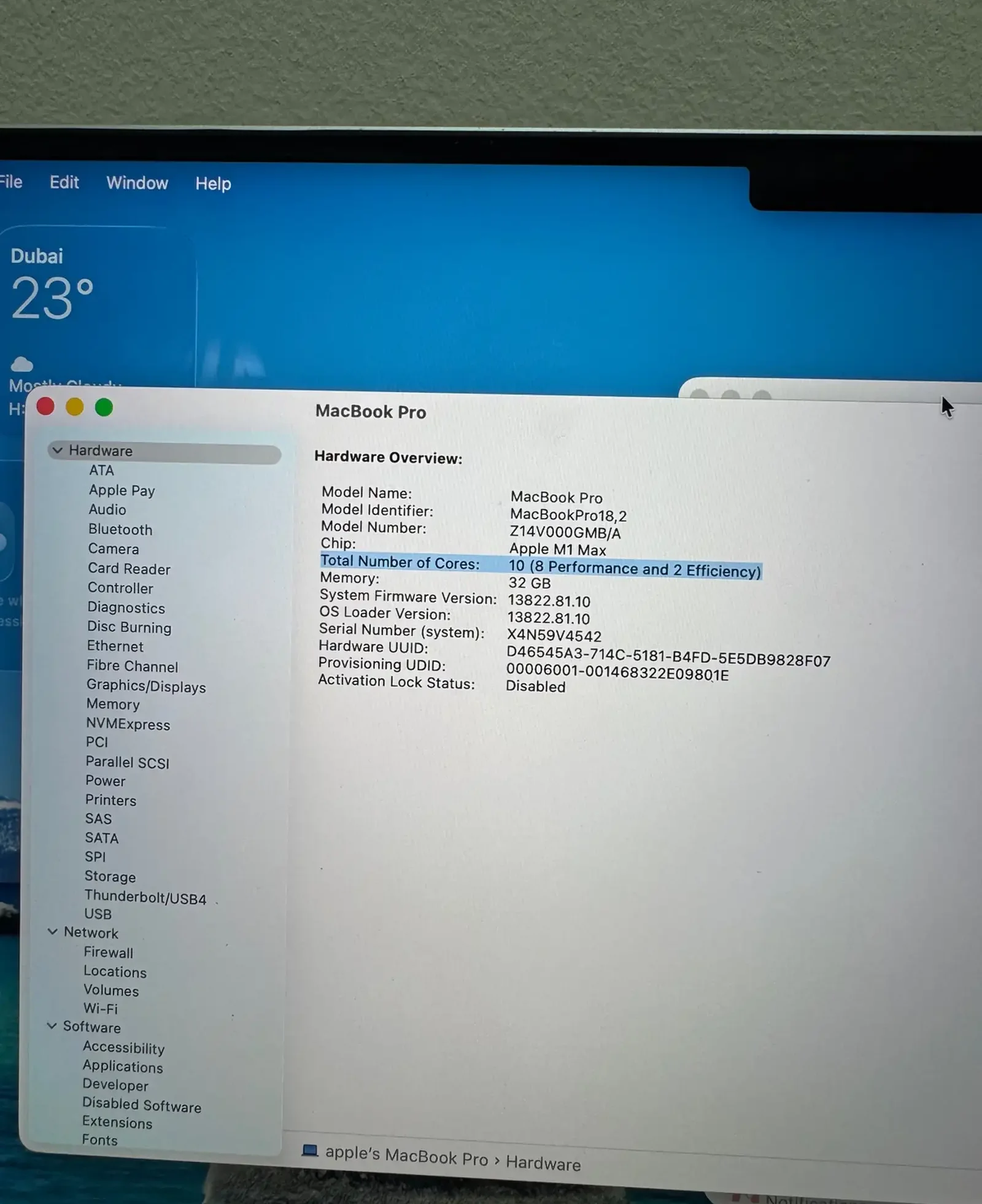 Ноутбук MacBook Pro 16 2021 M1 MAX