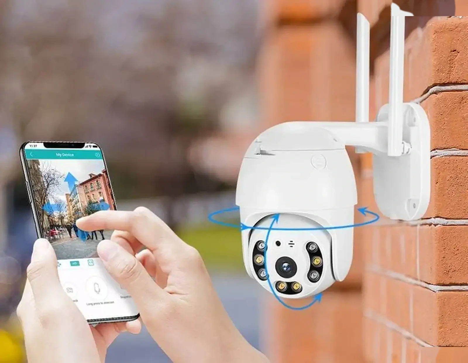 Уличная беспроводная камера наблюдения WiFi smart camera 4MP