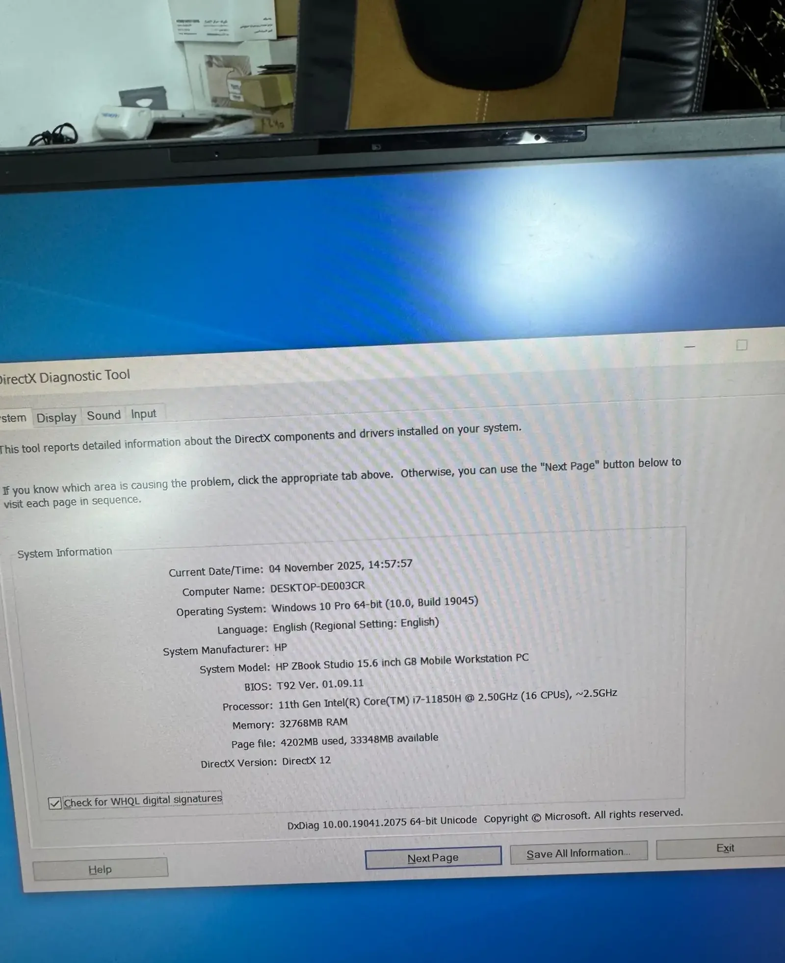 Ноутбук HP ZBook Studio i7