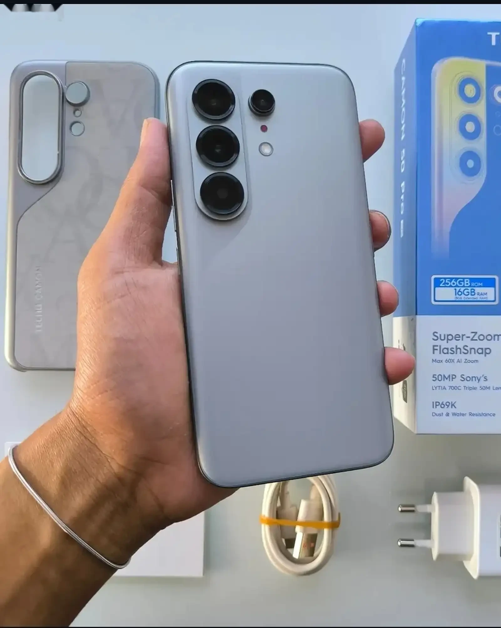 Tecno Camon 50pro 8+8/256Gb Titanium Global Version — фото 2