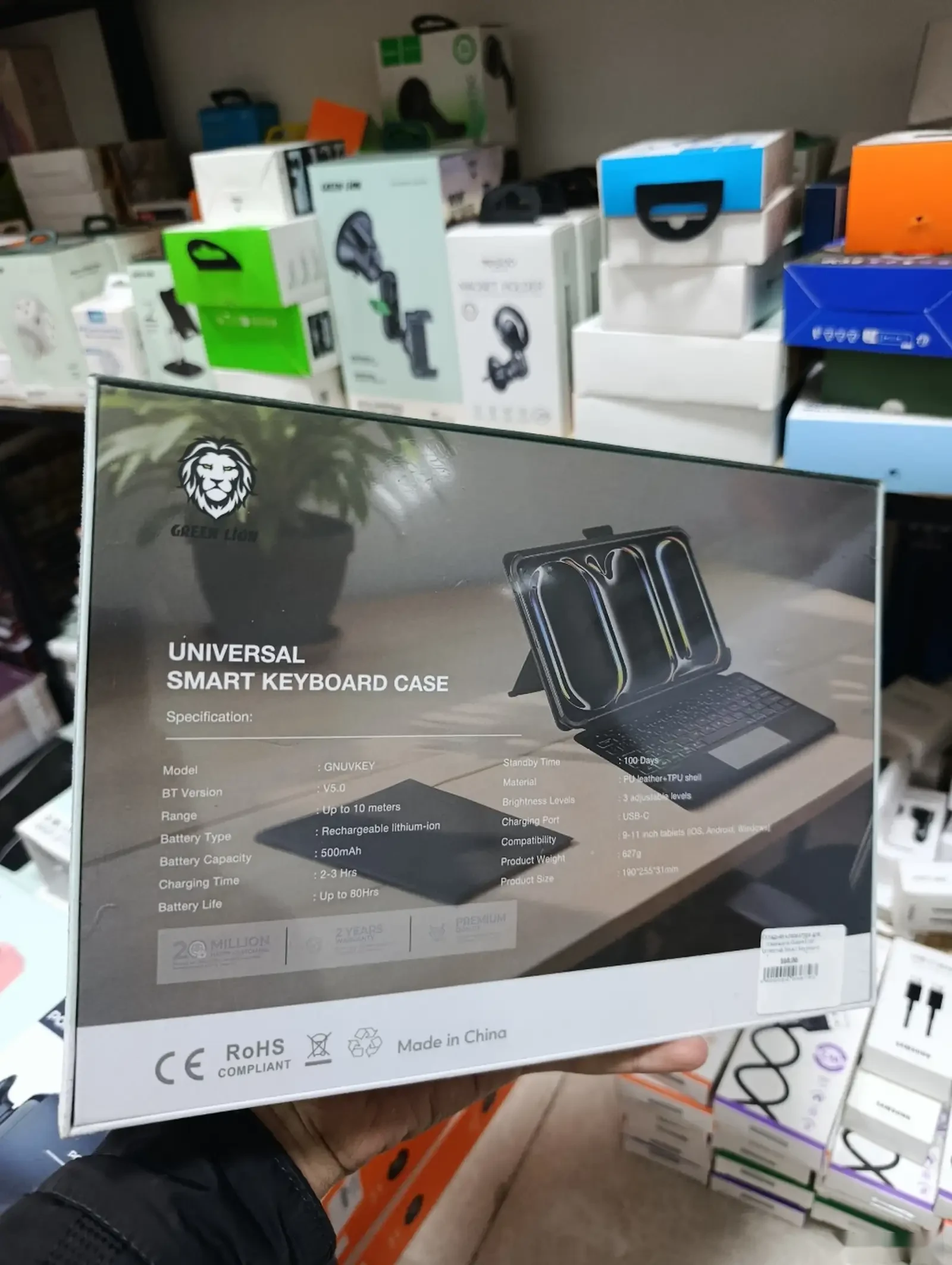 Складная клавиатура для планшета Green Lion Universal Smart Keyboard Case Arabic — фото 3