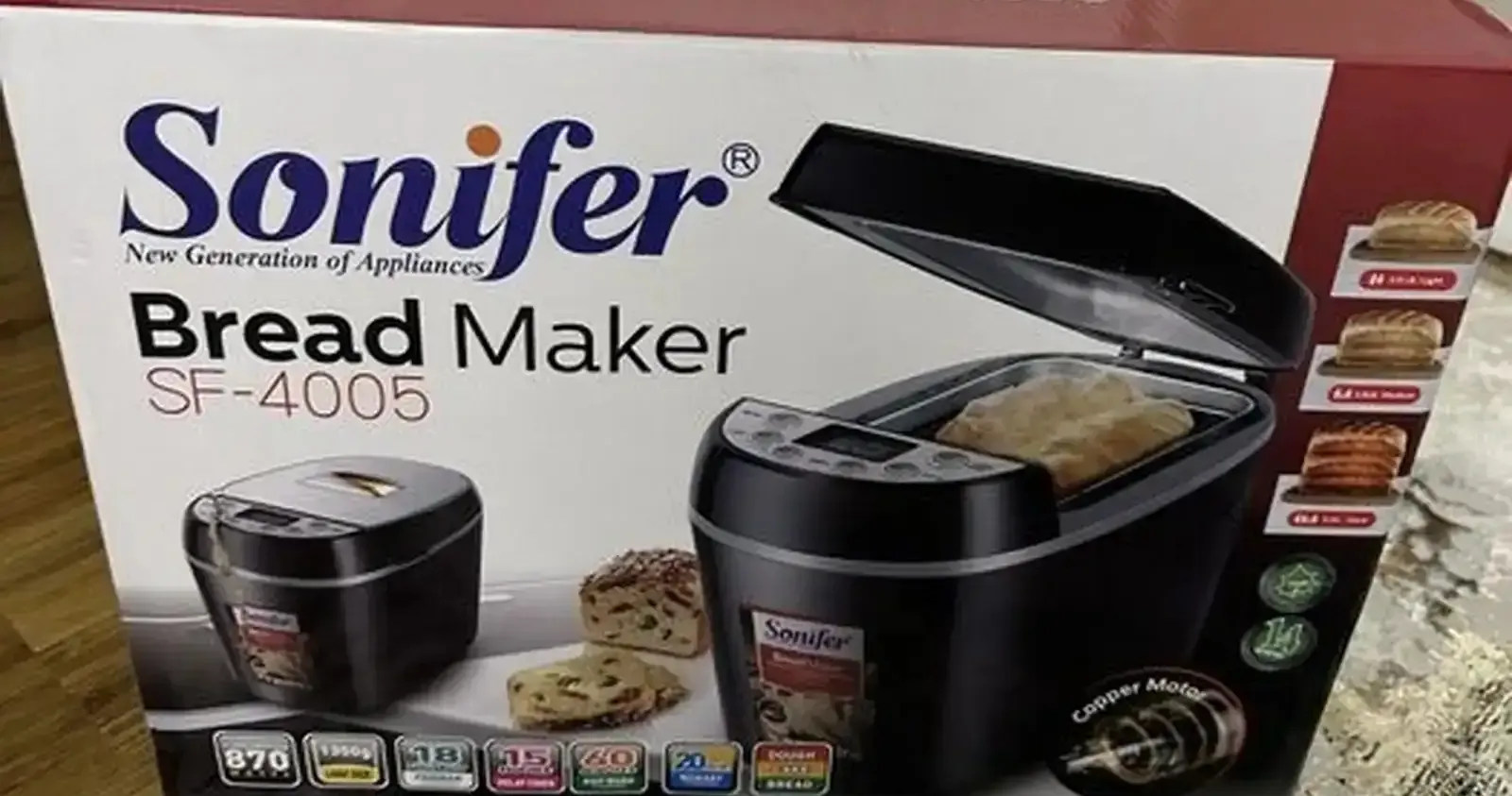 Хлебопечка Sonifer SF-4005 для дома