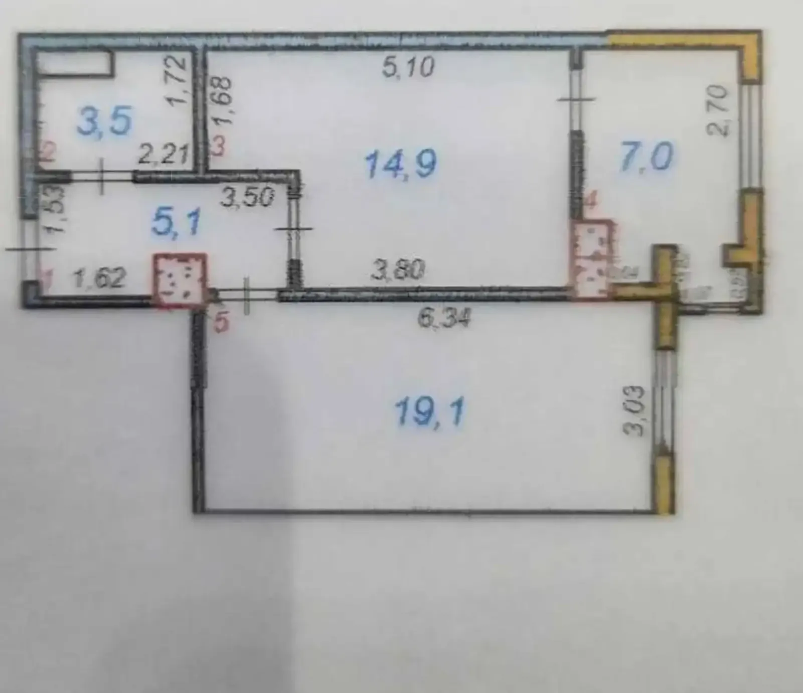 2-комн. квартира, 15 этаж, 50 м², Фирдавсӣ