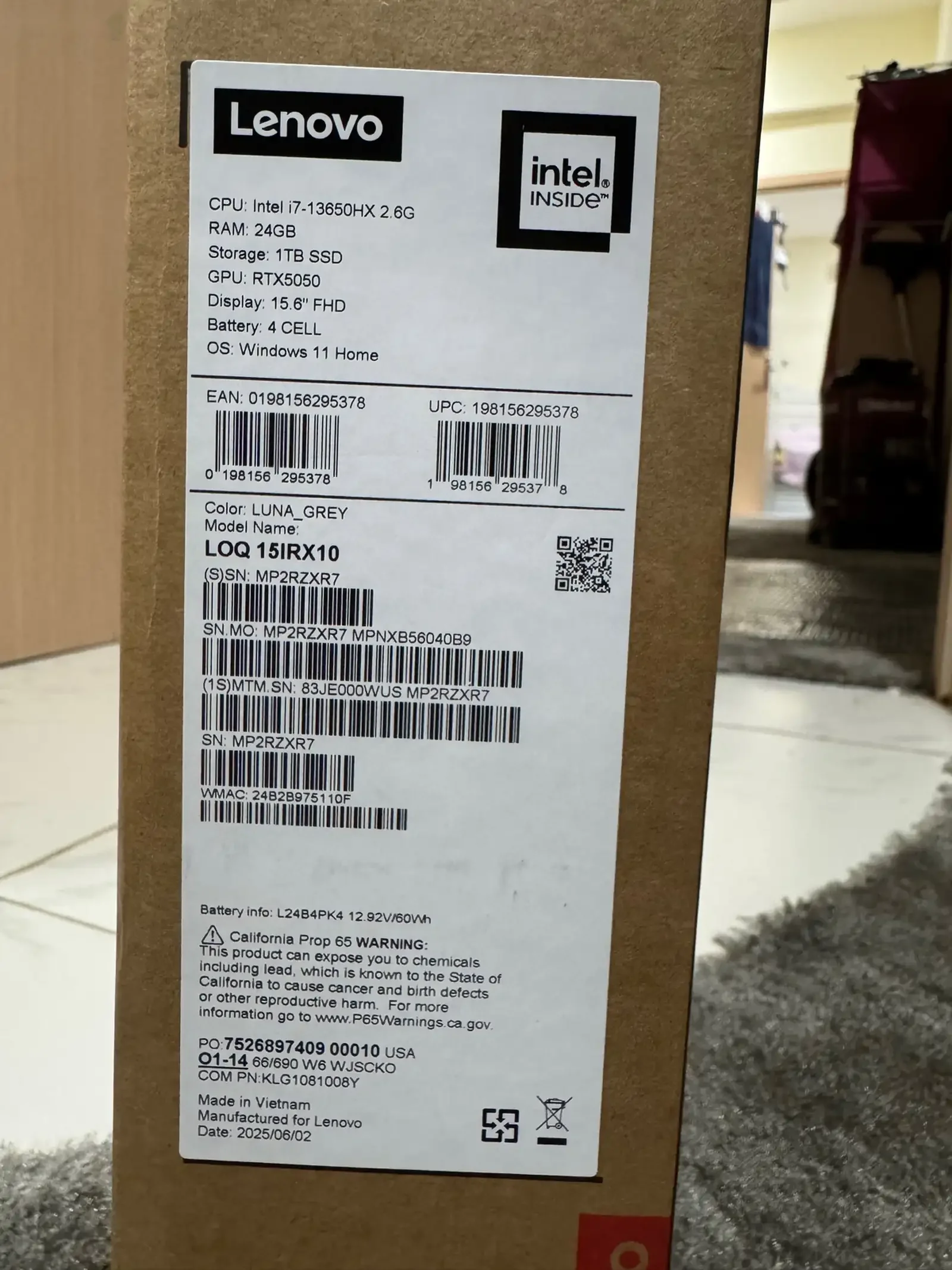 Игровой Ноутбук Lenovo LOQ i7 13th — фото 3