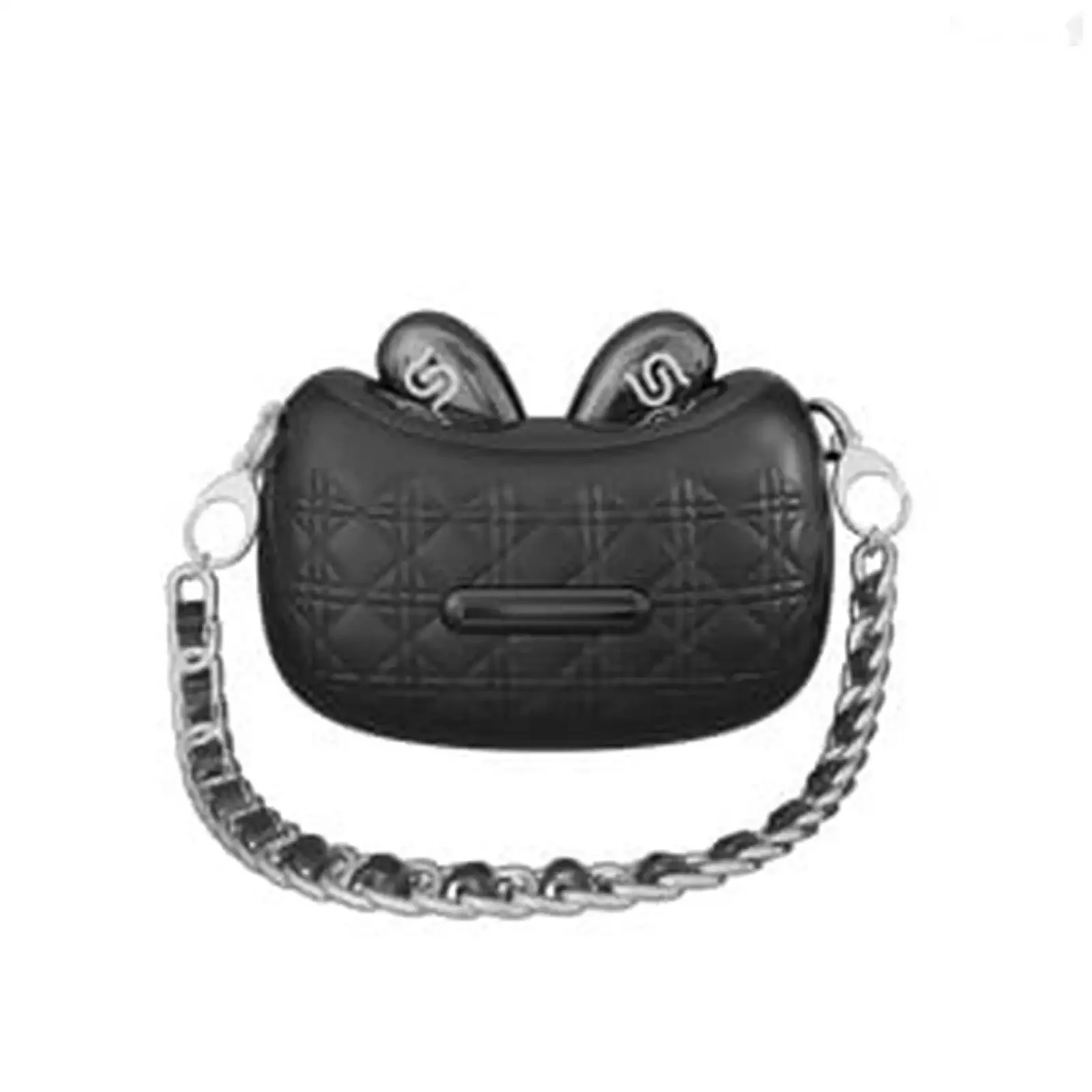 Беспроводные наушники Porodo Soundtec Hand Bag ENC Farbuds черный — фото 2