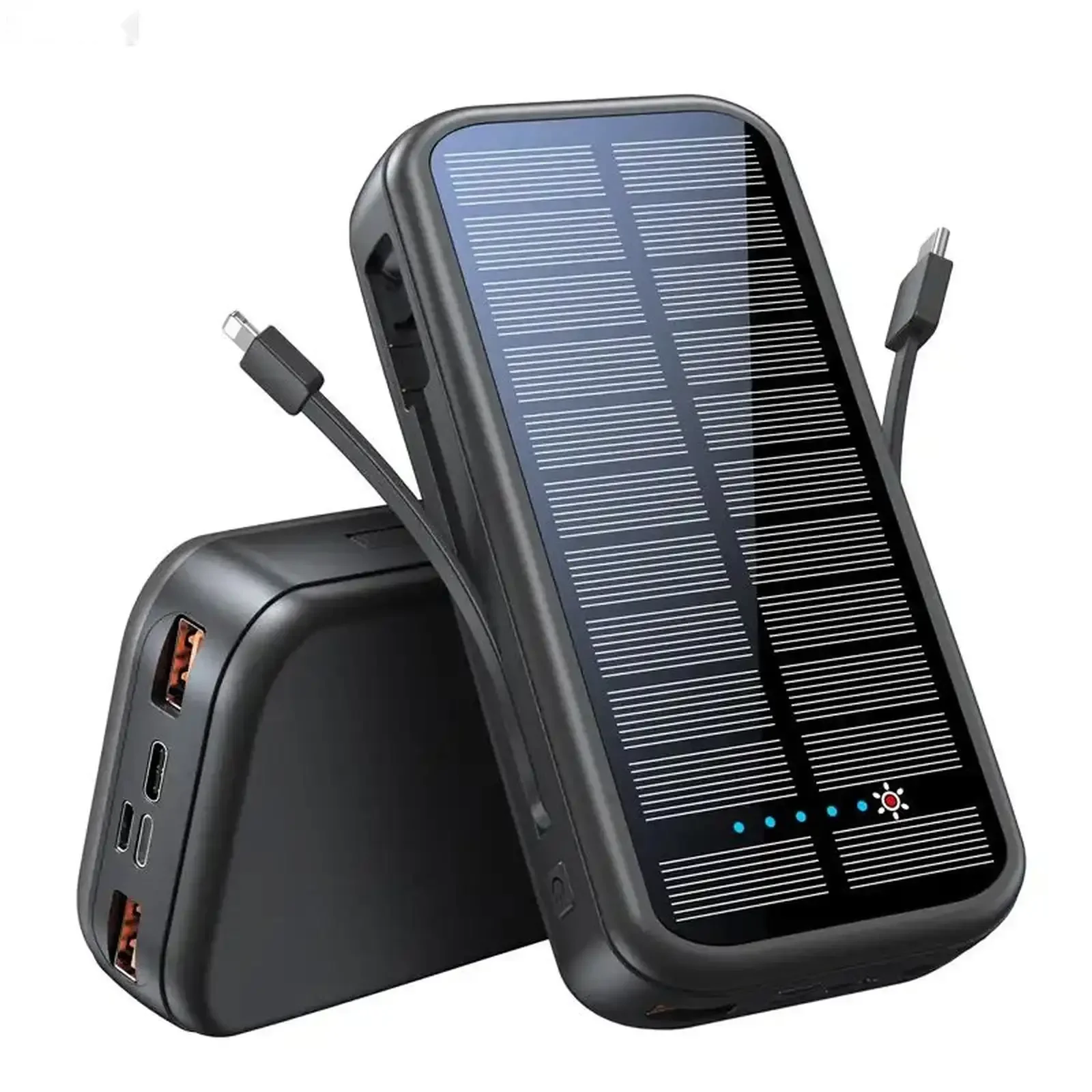 Внешний аккумулятор Green Lion PD20W Solar 2 16000 мАч черный — фото 2