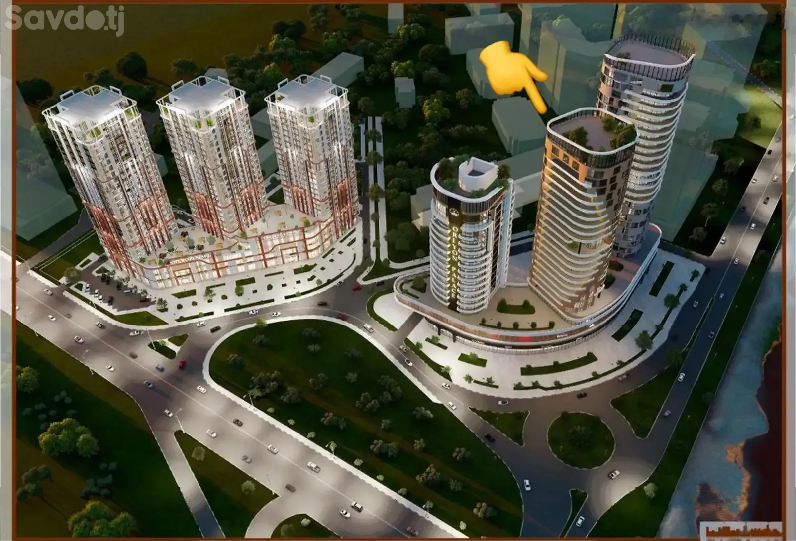 3-комн. квартира, 16 этаж, 160 м², Ресторан Сим-Сим
