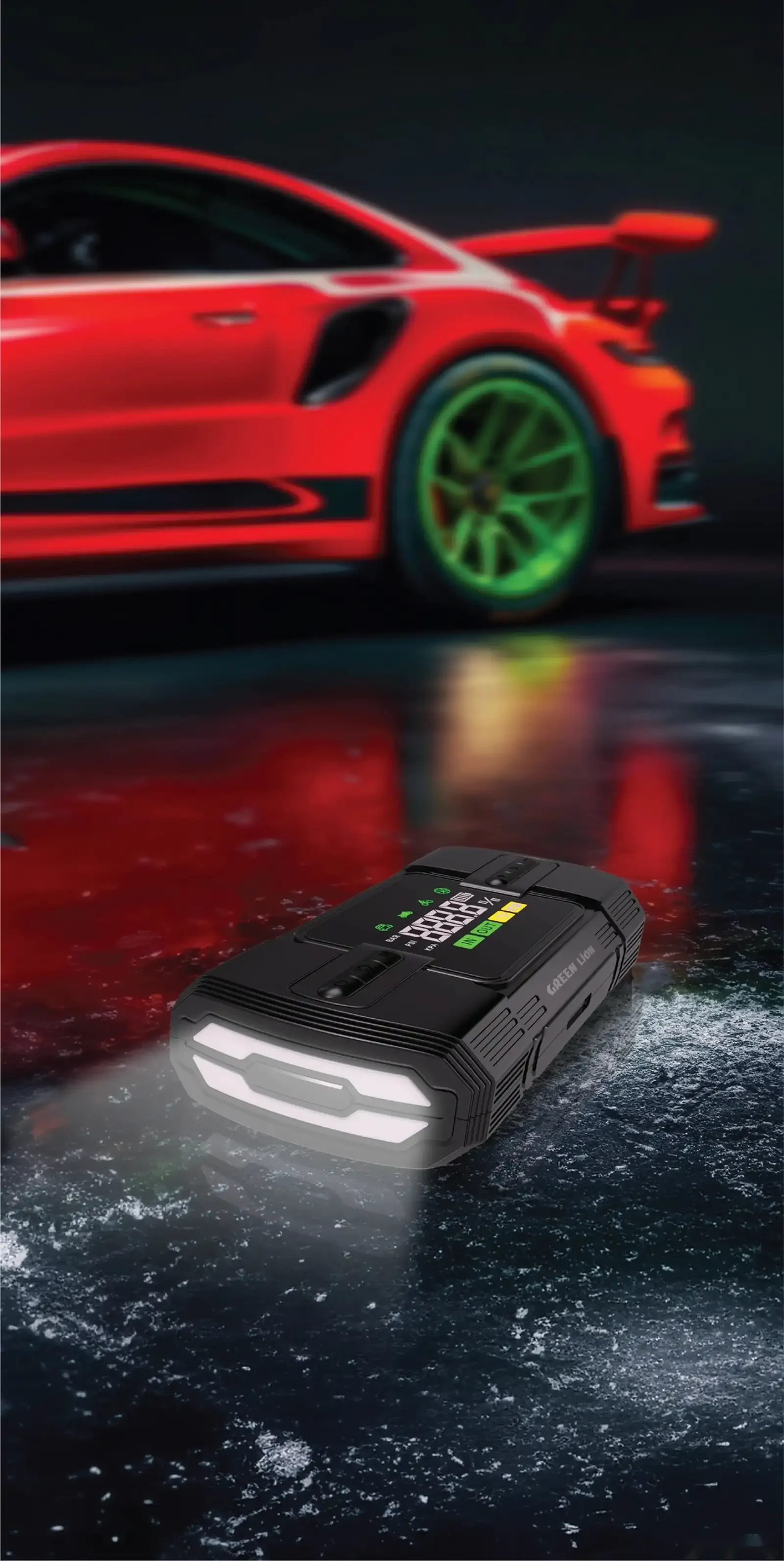 Пусковое устройство Green Lion 12V Jump Starter 12000 мАч черный — фото 2
