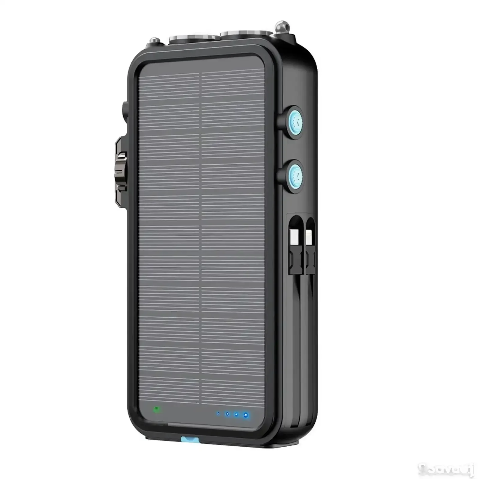 Портативный солнечный повербанк Powerology 16000mAh Solar Power Bank with FM Rad