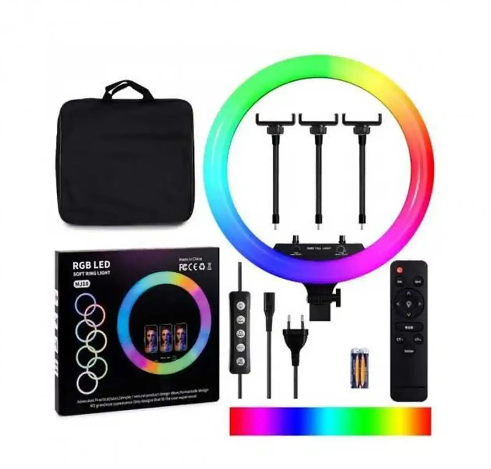 Кольцевая RGB LED лампа Ring Light 3D-36